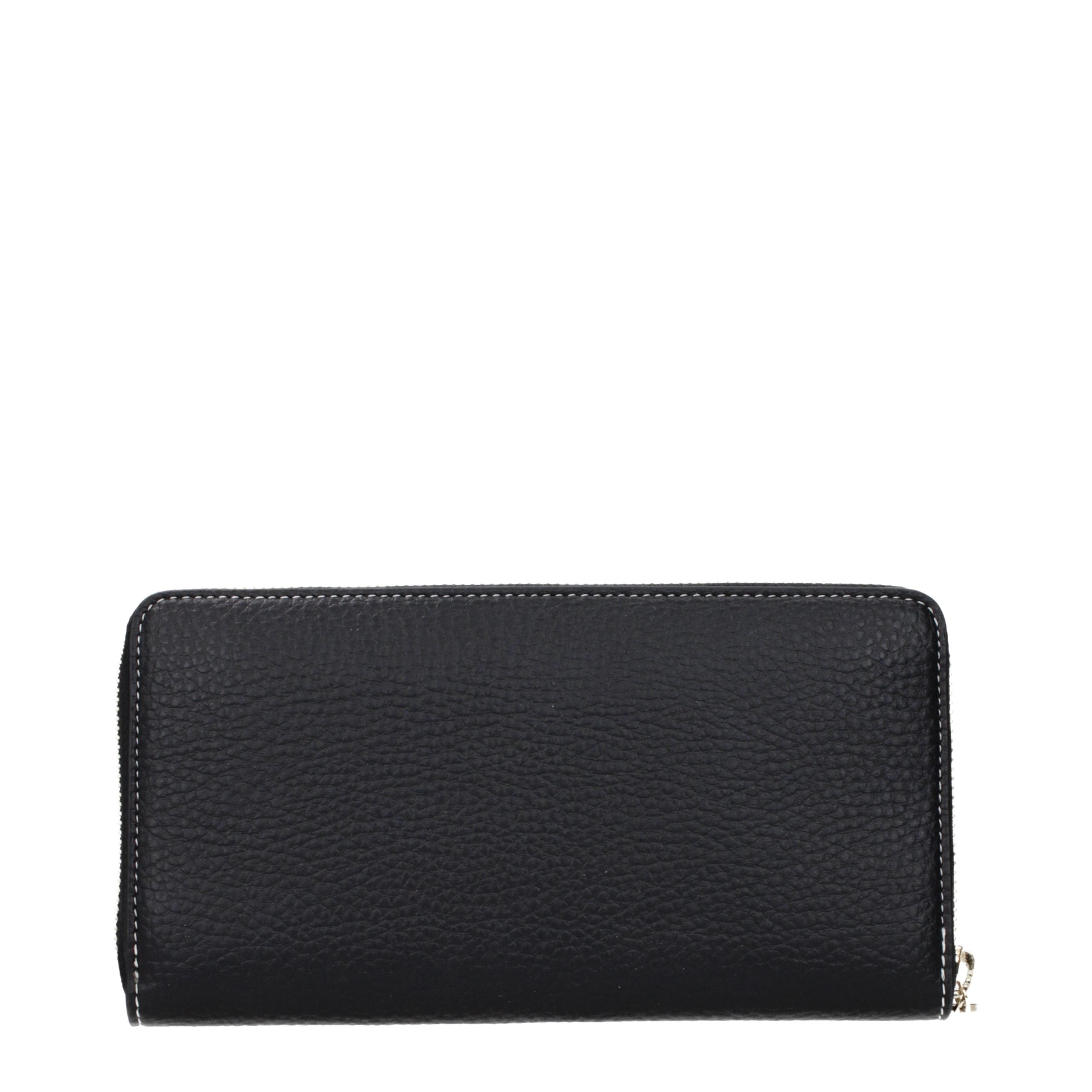 Stella McCartney Schwarzes Leder Portemonnaie