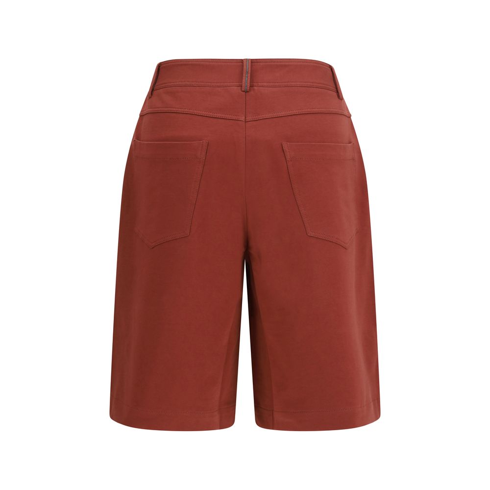 Brunello Cucinelli Mehrfarbige Baumwoll-Bermudashorts