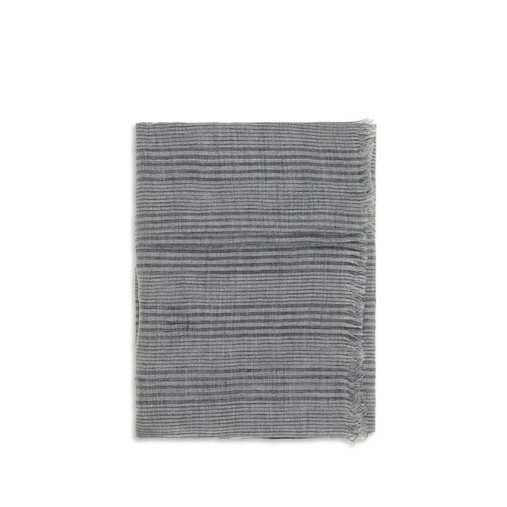 Brunello Cucinelli Grauer Leinen-Schal