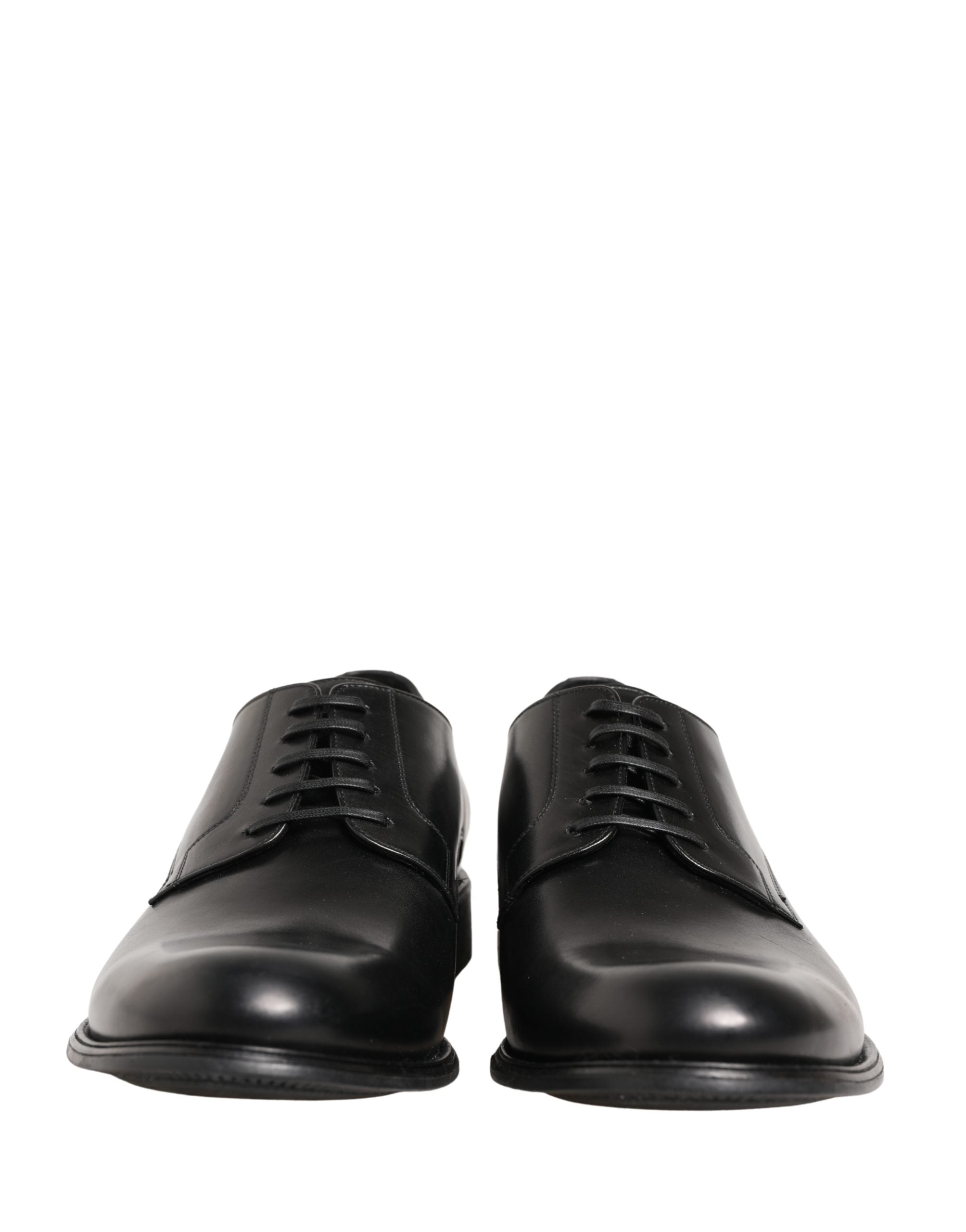 Dolce & Gabbana Schwarze Derby-Schuhe aus Kalbsleder für Herren