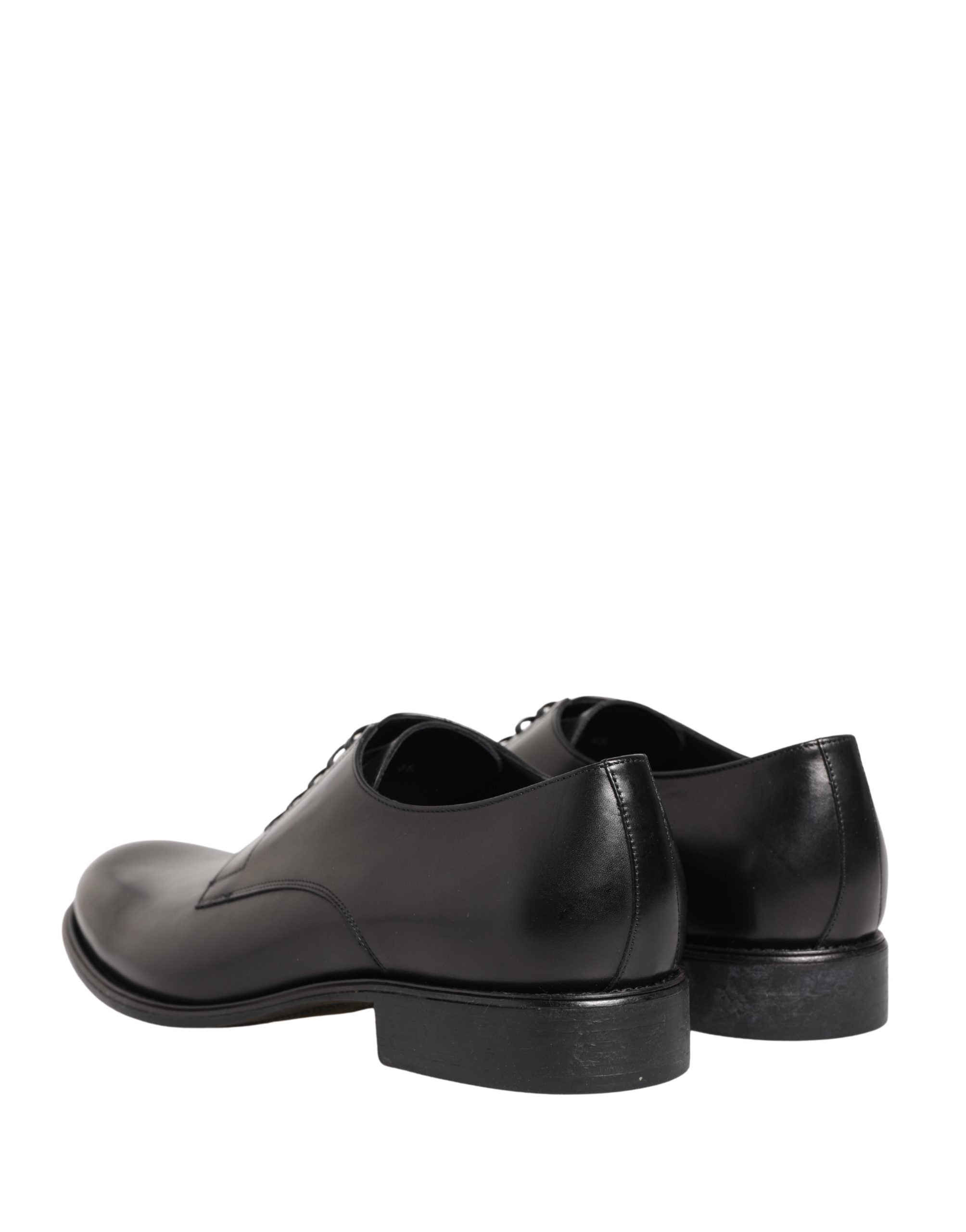 Dolce & Gabbana Schwarze Derby-Schuhe aus Kalbsleder für Herren