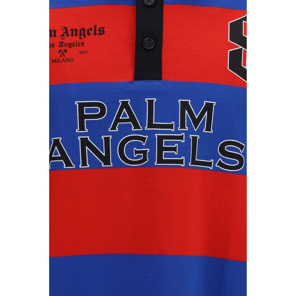 Palm Angels Mehrfarbiges Polohemd aus Baumwolle