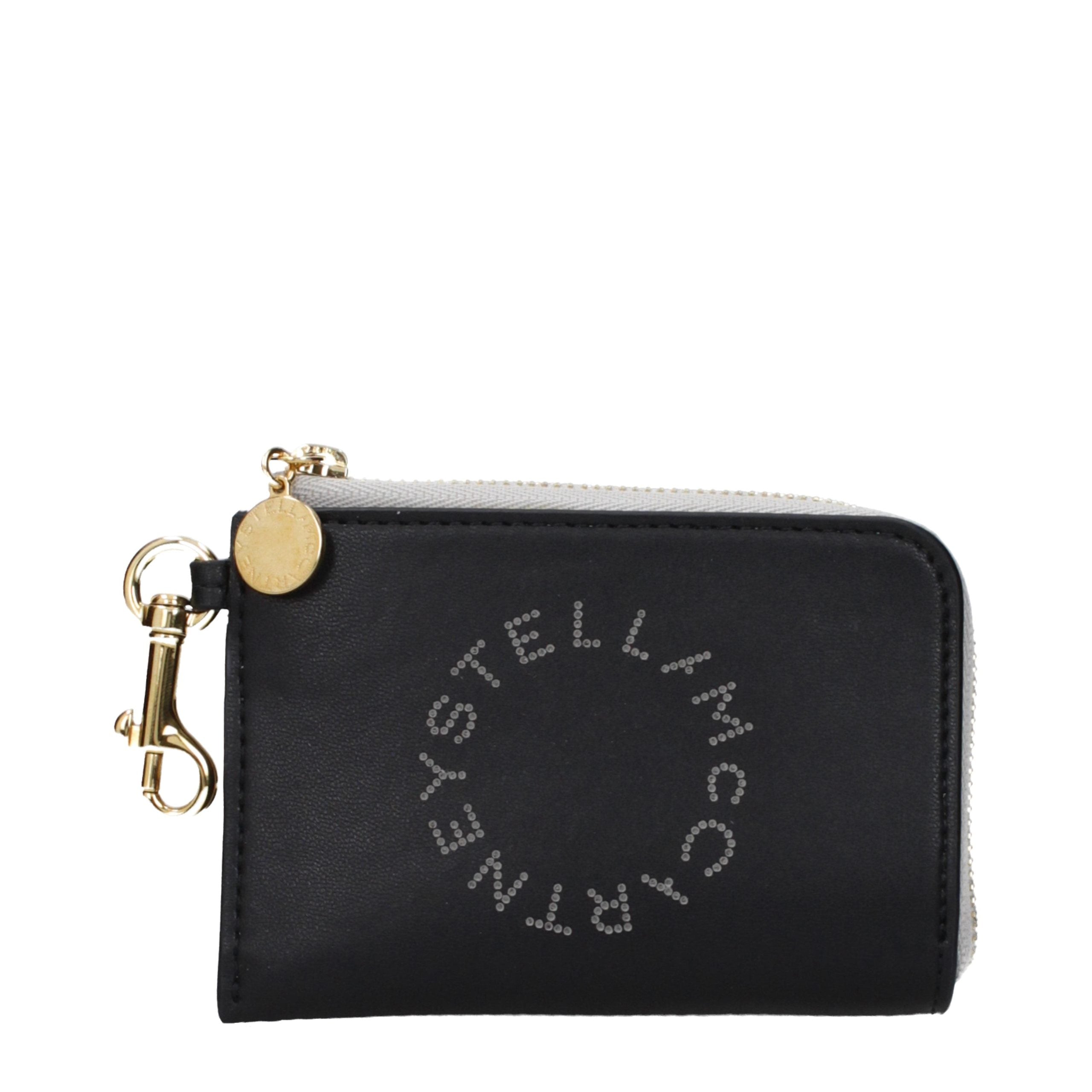 Stella McCartney Schwarzes Leder Portemonnaie