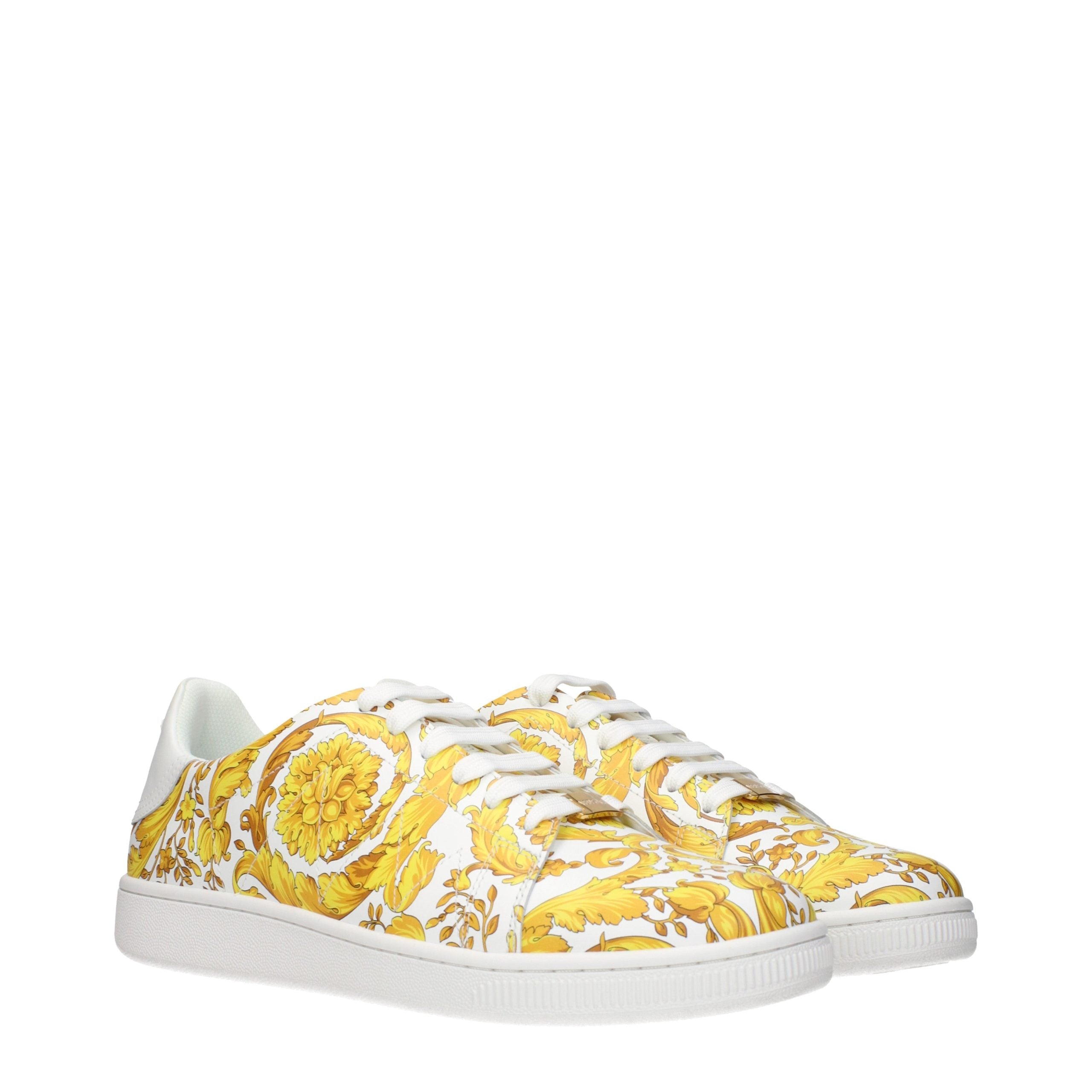 Versace Weiße Leder-Sneaker