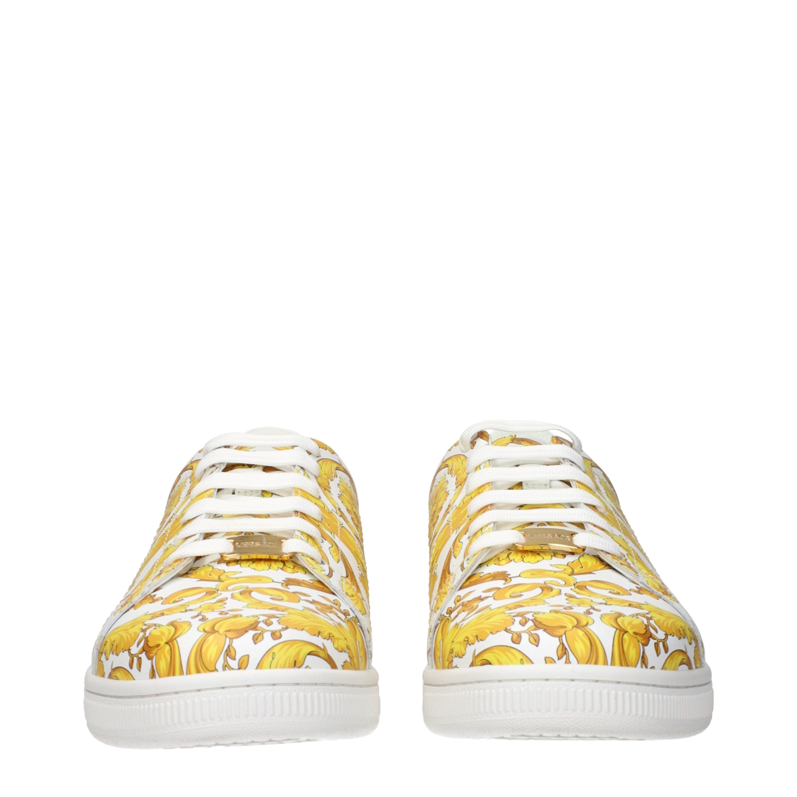 Versace Weiße Leder-Sneaker