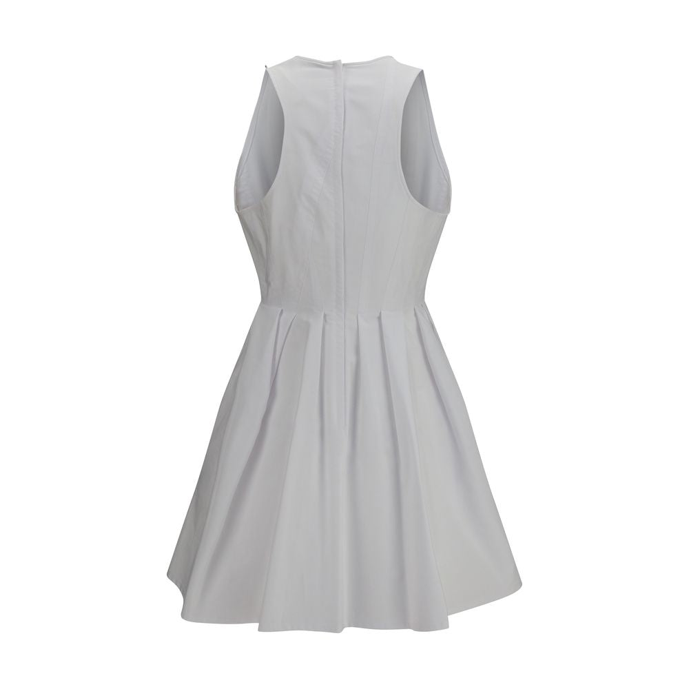 Max Mara Weißes Baumwoll-Freizeitkleid