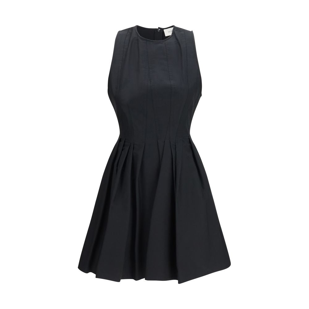 Max Mara Schwarzes Baumwoll-Freizeitkleid