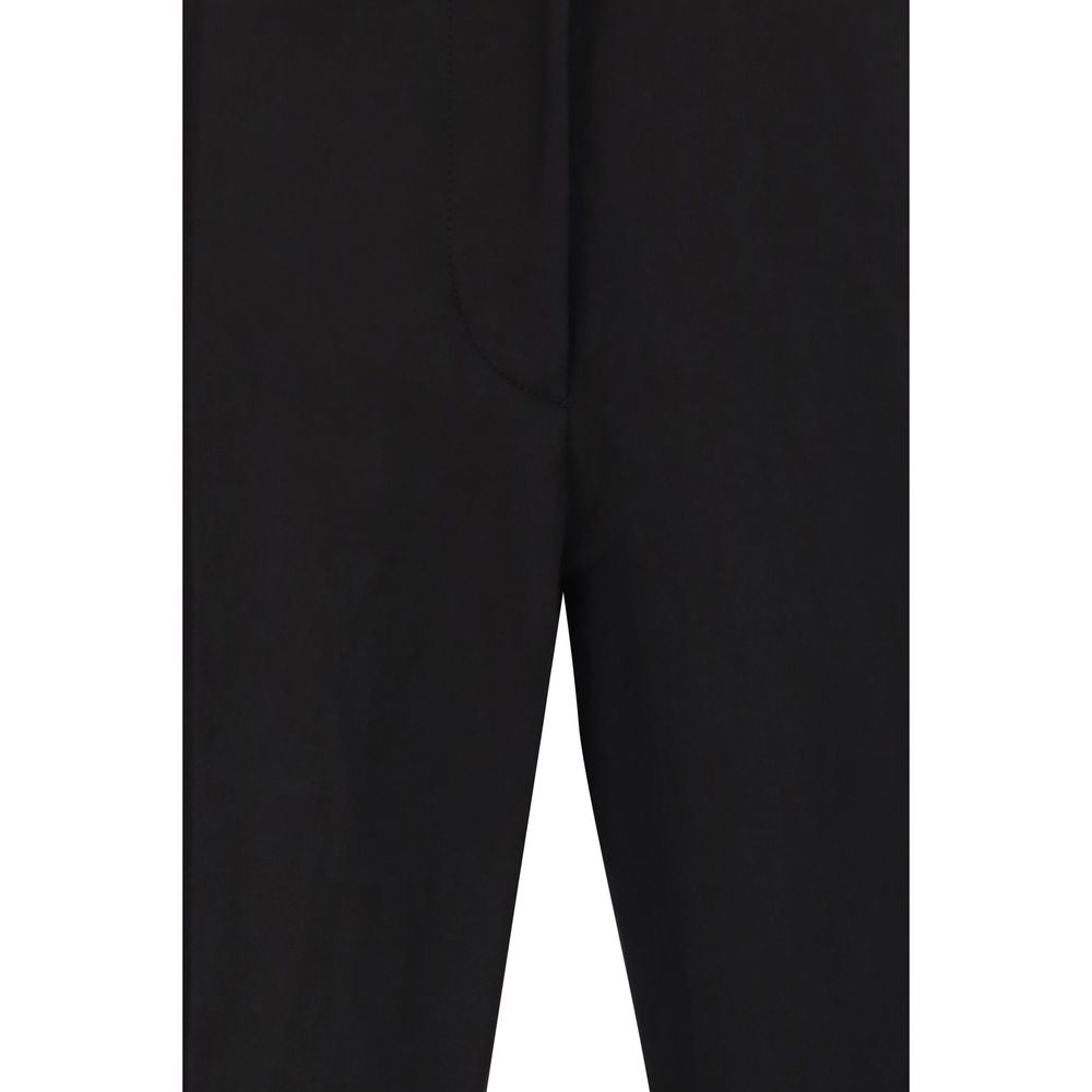 Max Mara Schwarze Viskose Schlaghose