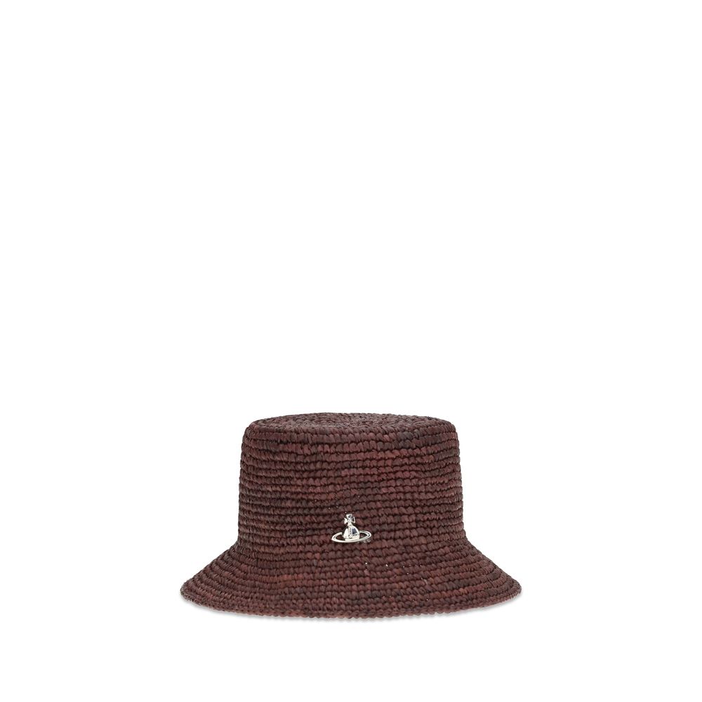 Vivienne Westwood Brauner Raffia-Hut