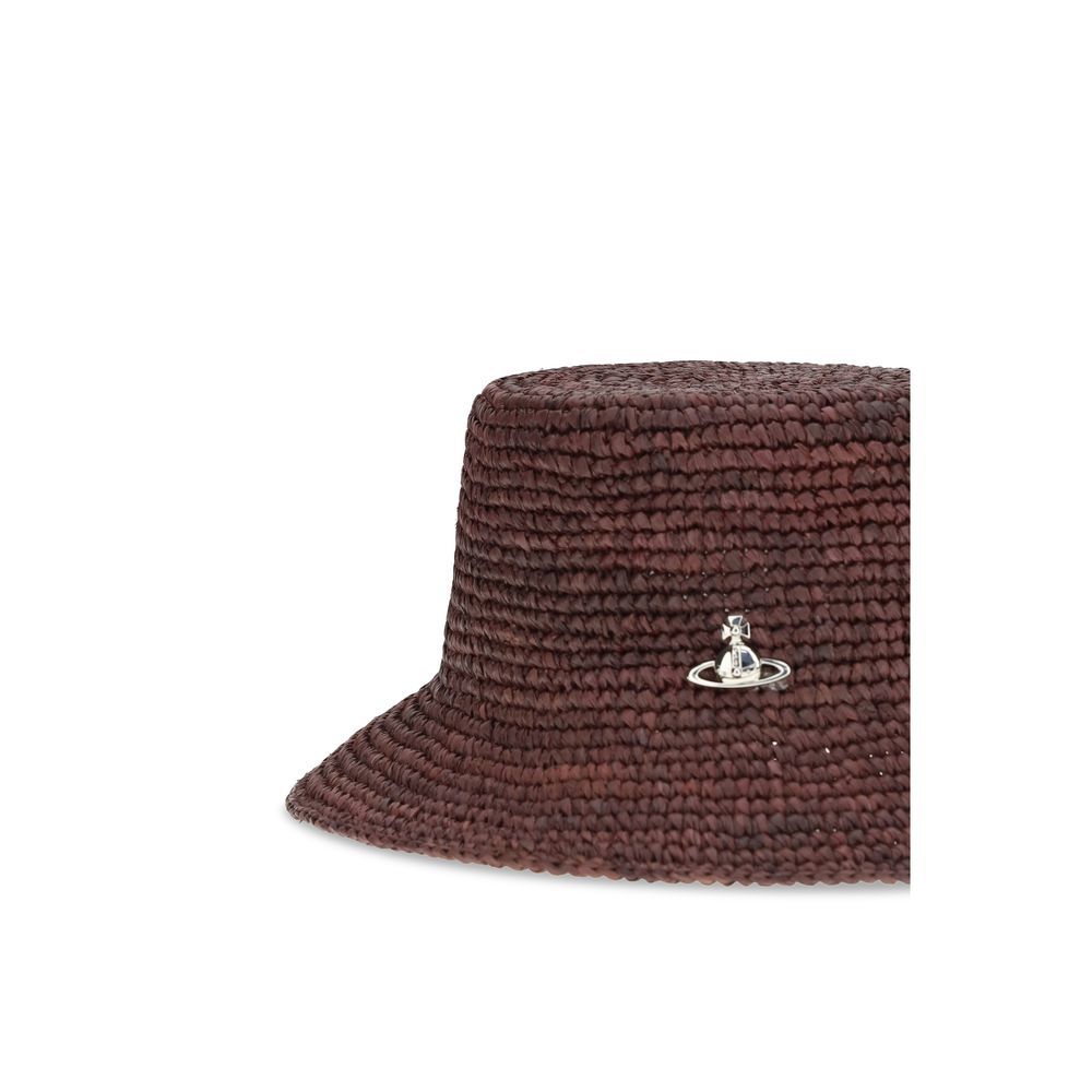 Vivienne Westwood Brauner Raffia-Hut