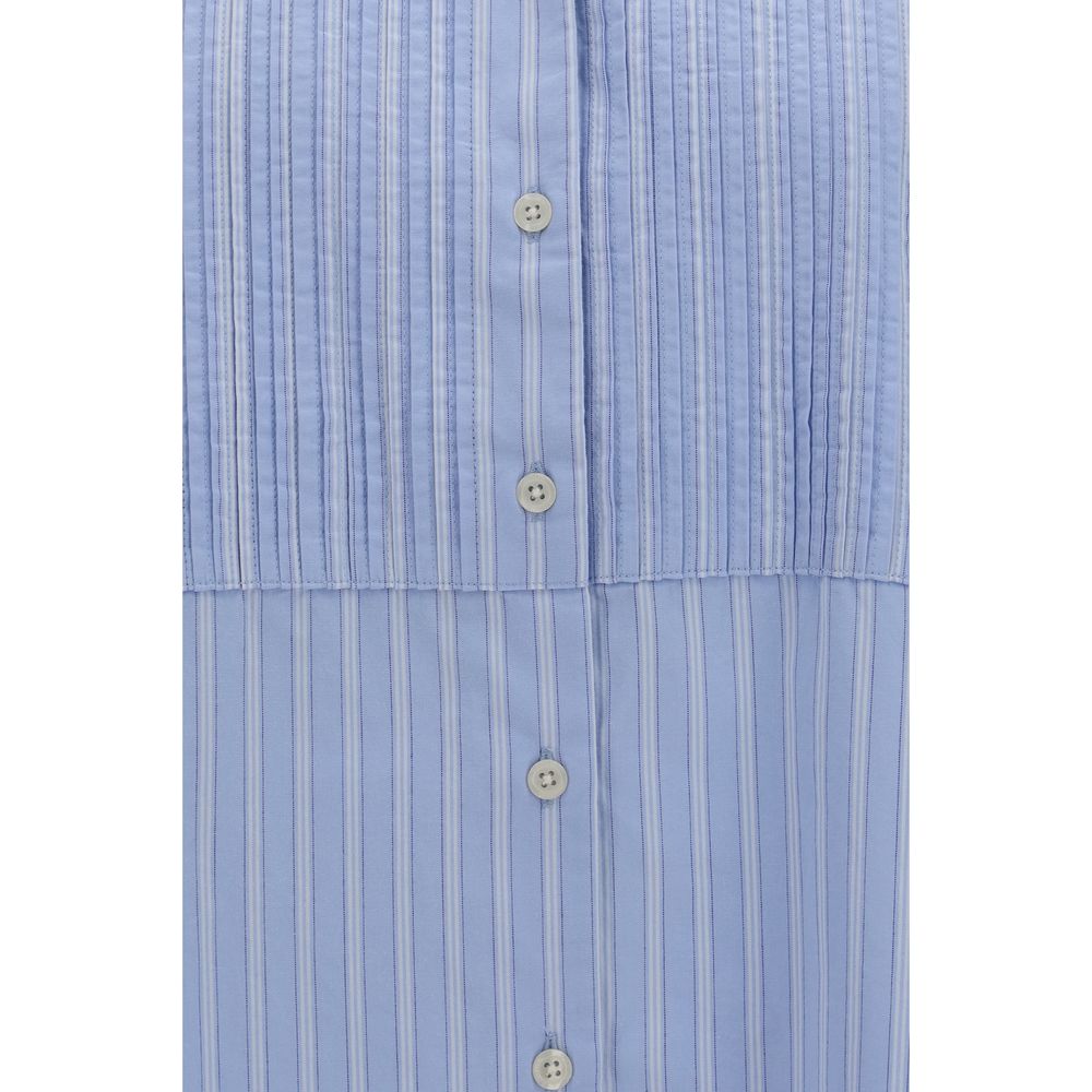 SOSUE Blaues Baumwollhemd