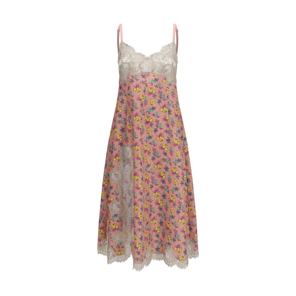 Dolce & Gabbana Mehrfarbiges Seiden-Freizeitkleid