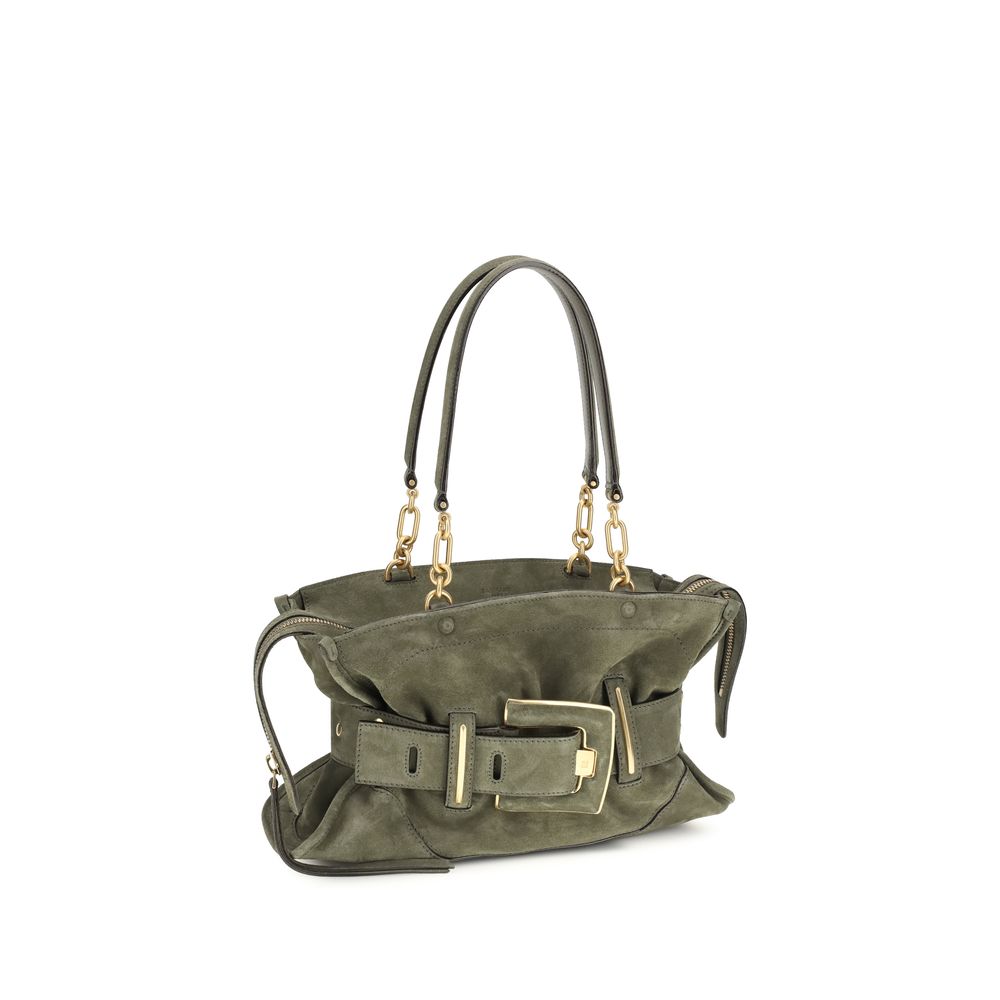 Balmain Schultertasche aus Kalbsleder Bos Taurus in Bicolor