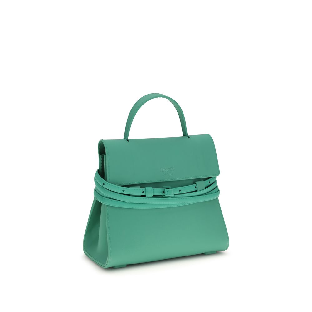 Moschino Zweifarbige Kunstleder-Handtasche