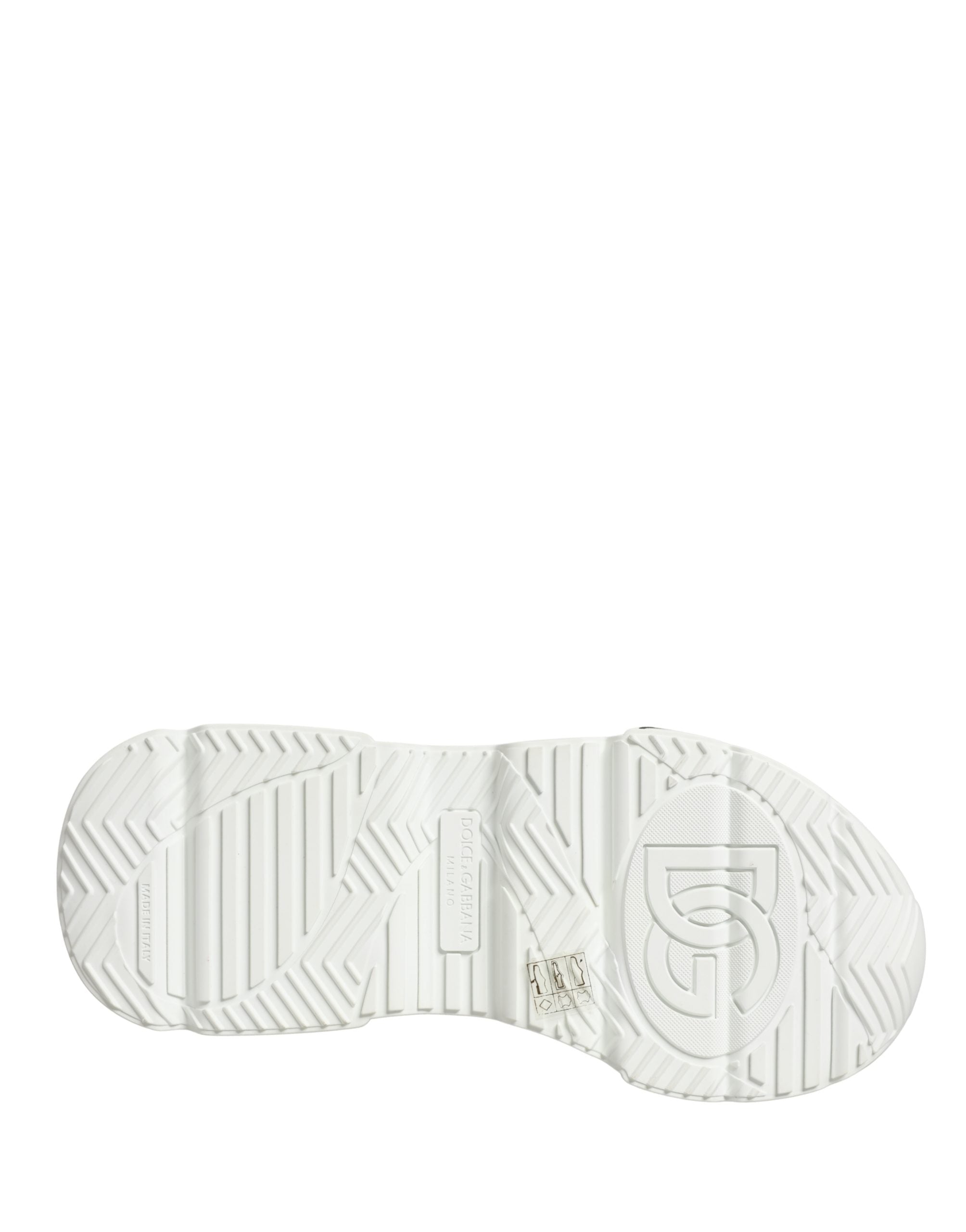 Dolce & Gabbana Weiße Daymaster Graffiti Low-Top Sneaker Schuhe