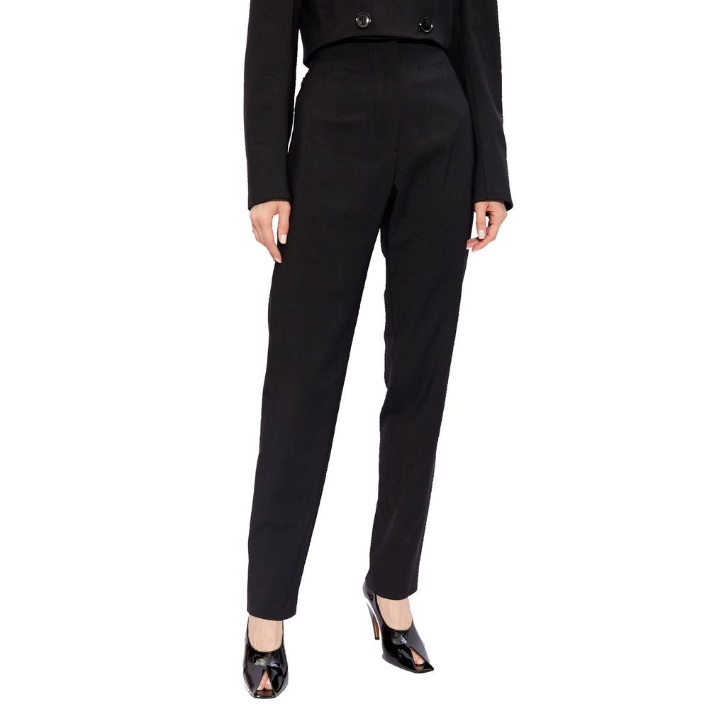 Alaïa Schwarze Zigarettenhose aus Elasthan