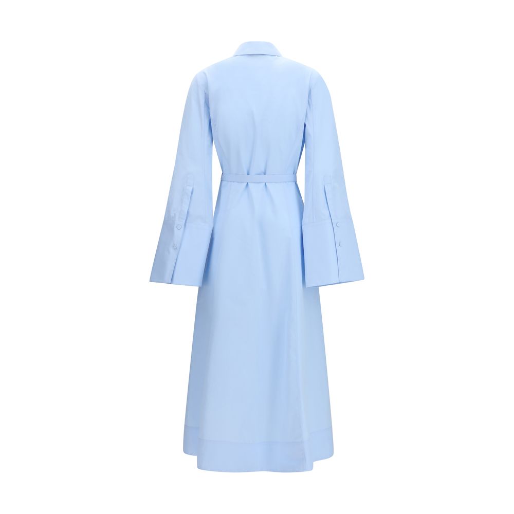 Gabriela Hearst Blaues Baumwoll-Freizeitkleid