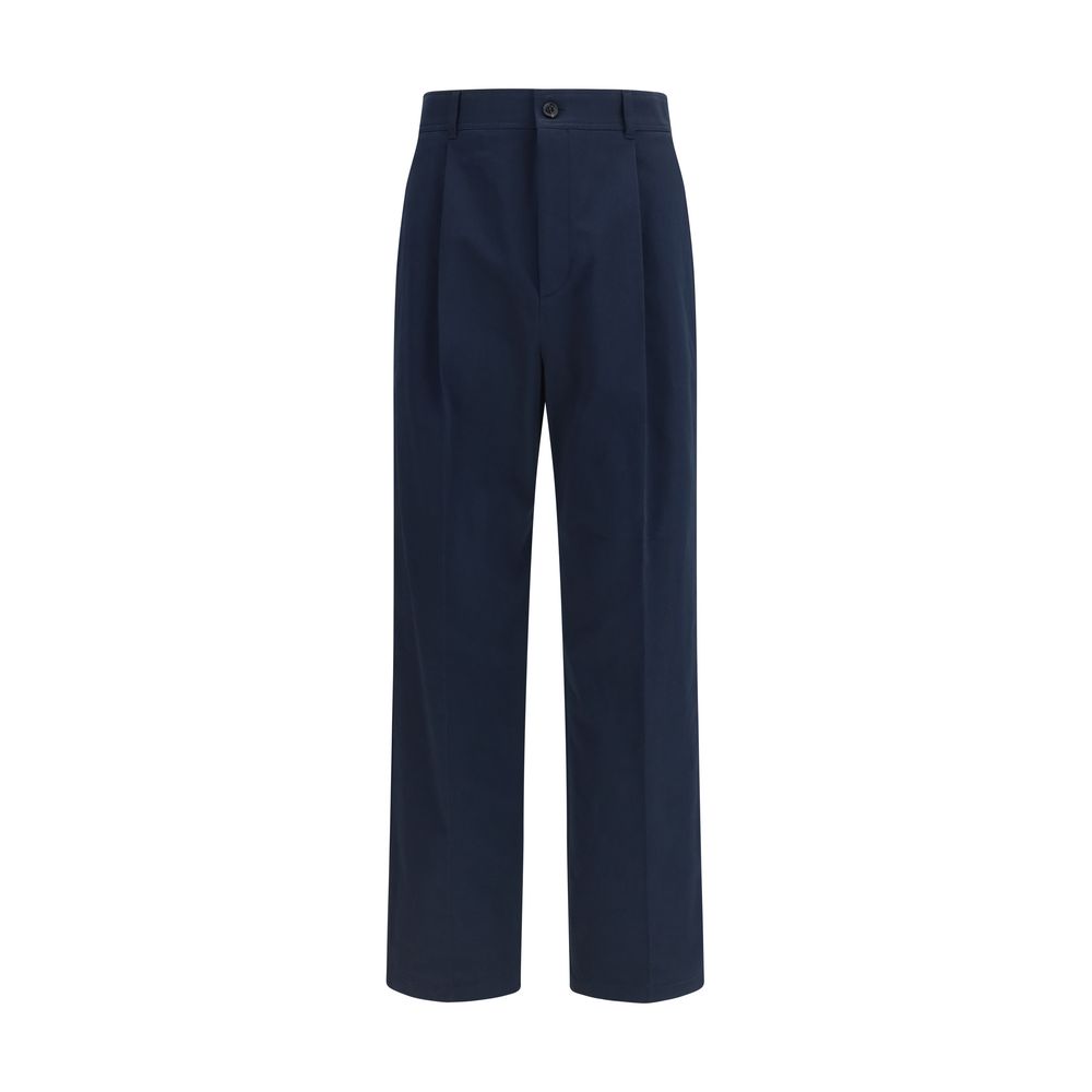 Valentino Garavani Blaue Baumwoll-Freizeithose