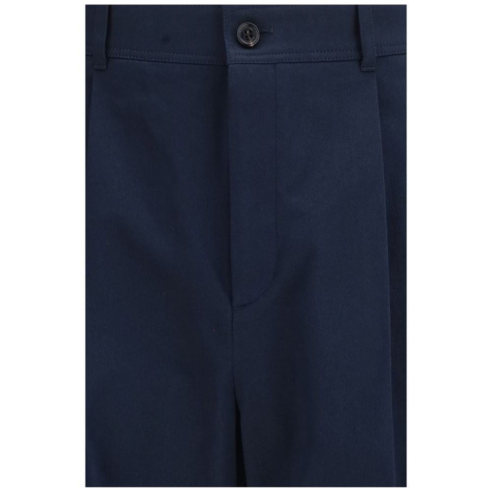 Valentino Garavani Blaue Baumwoll-Freizeithose