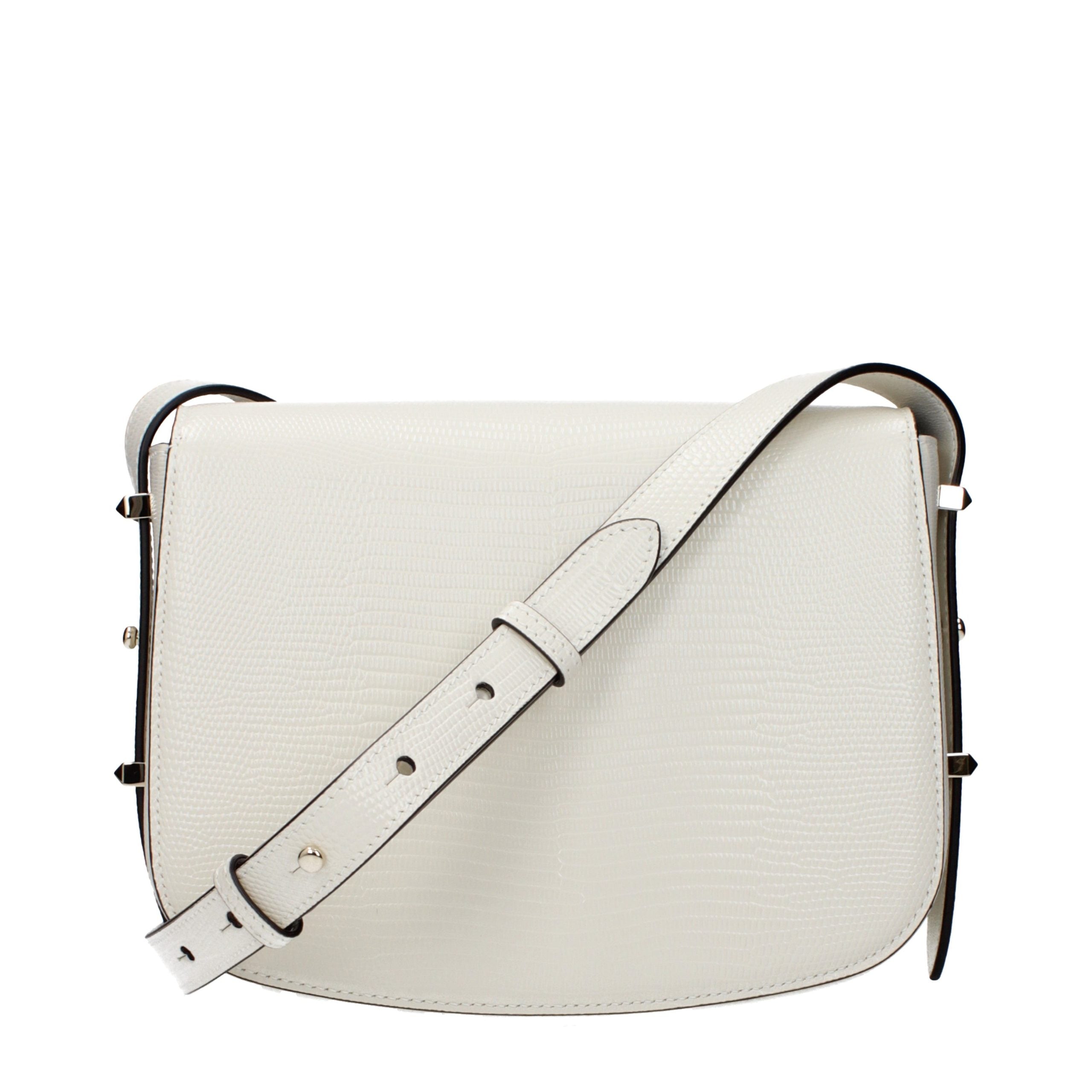 Jimmy Choo Weiße Leder Crossbody-Tasche
