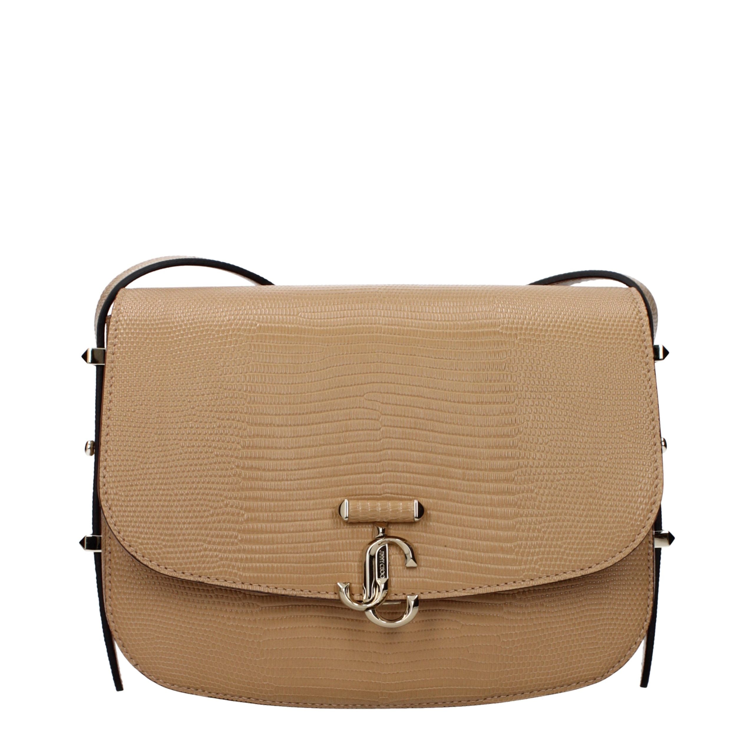 Jimmy Choo Braune Leder Umhängetasche