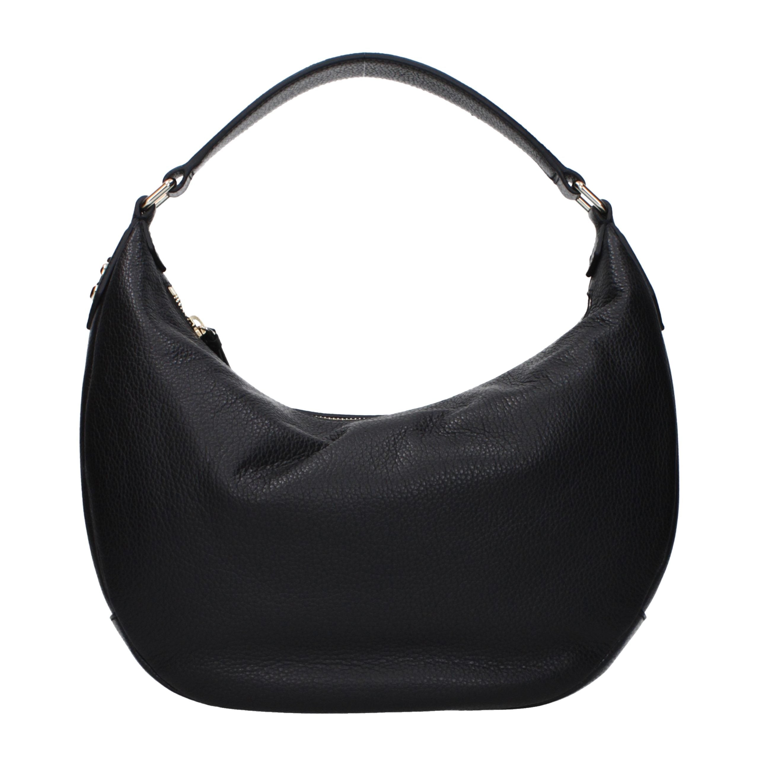 Jimmy Choo Schwarze Leder Umhängetasche