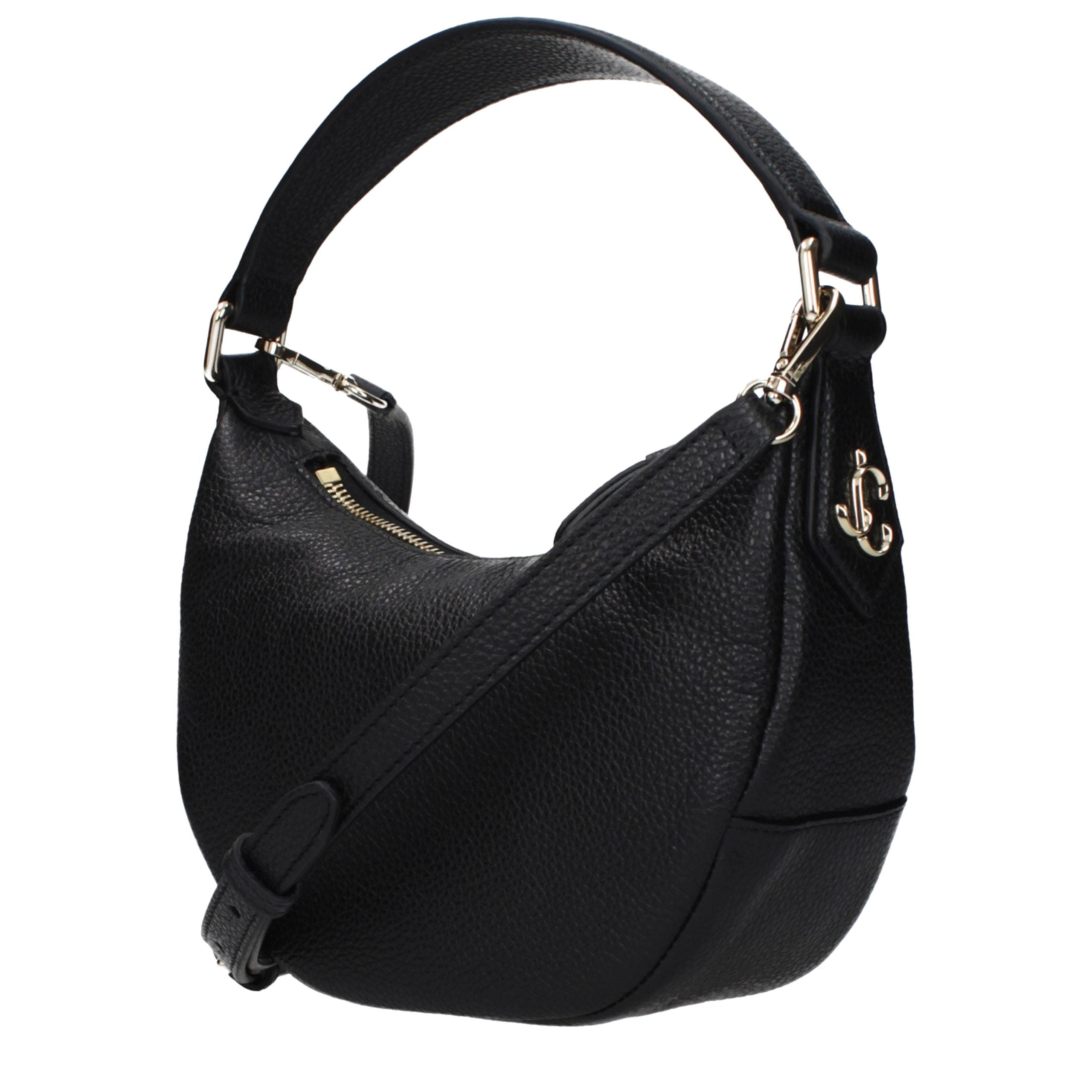 Jimmy Choo Schwarze Lederhandtasche