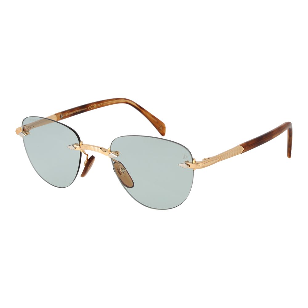 David Beckham Sonnenbrille aus Goldmetall