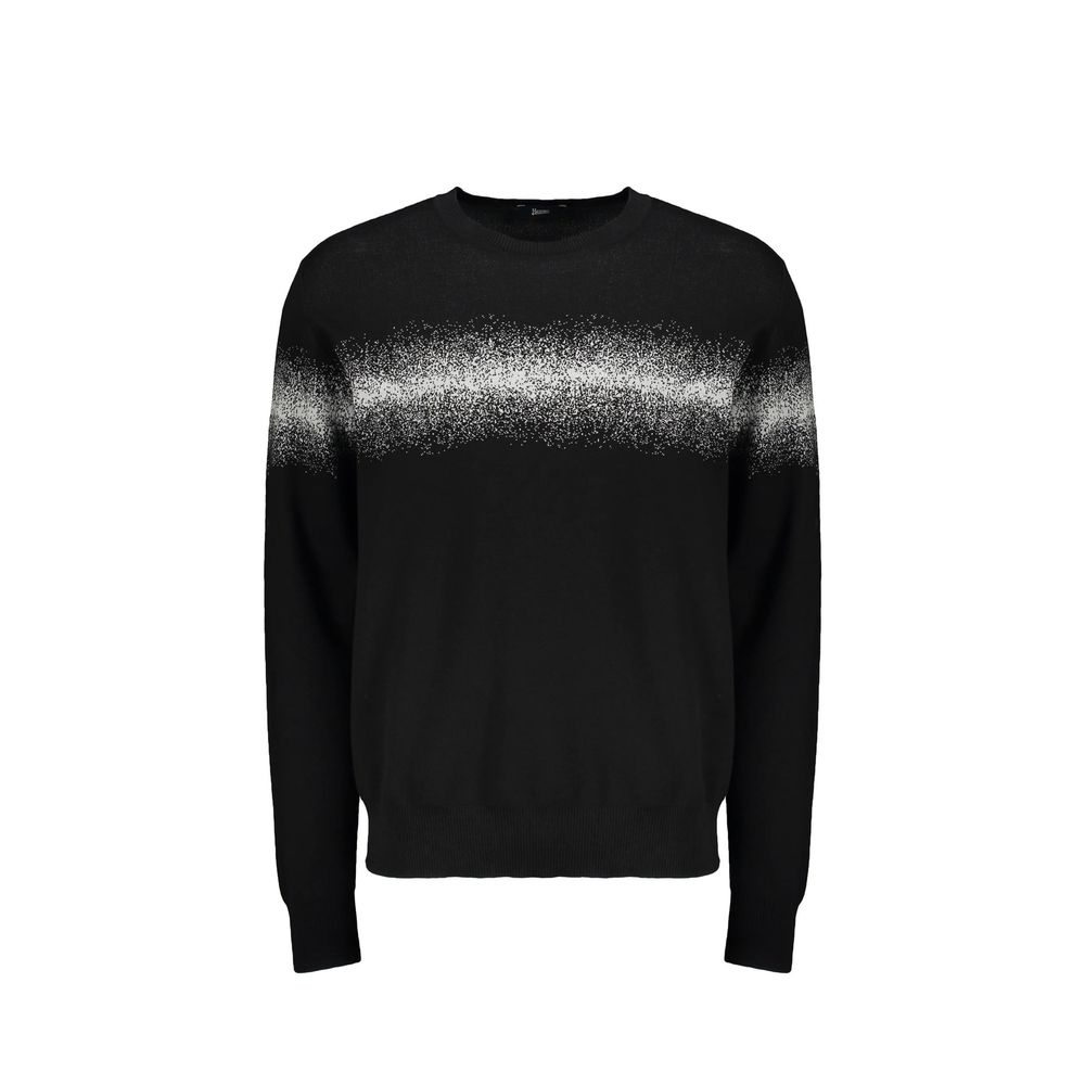 Herno Schwarzer Baumwoll-Sweatshirt