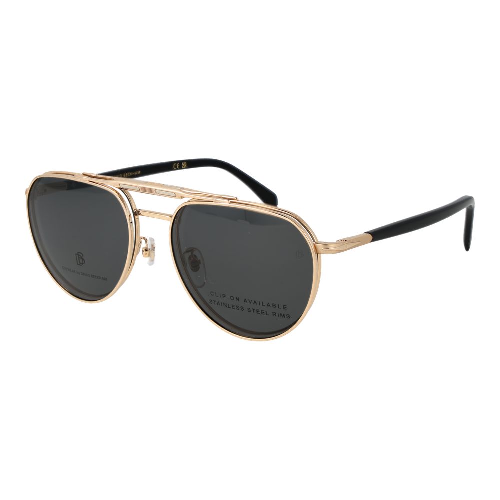 David Beckham Brille aus Goldmetall (Fassung)
