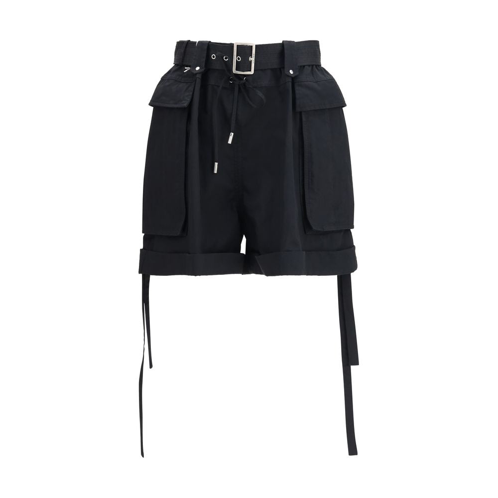 Alexander McQueen Schwarze Baumwoll-Bermudashorts