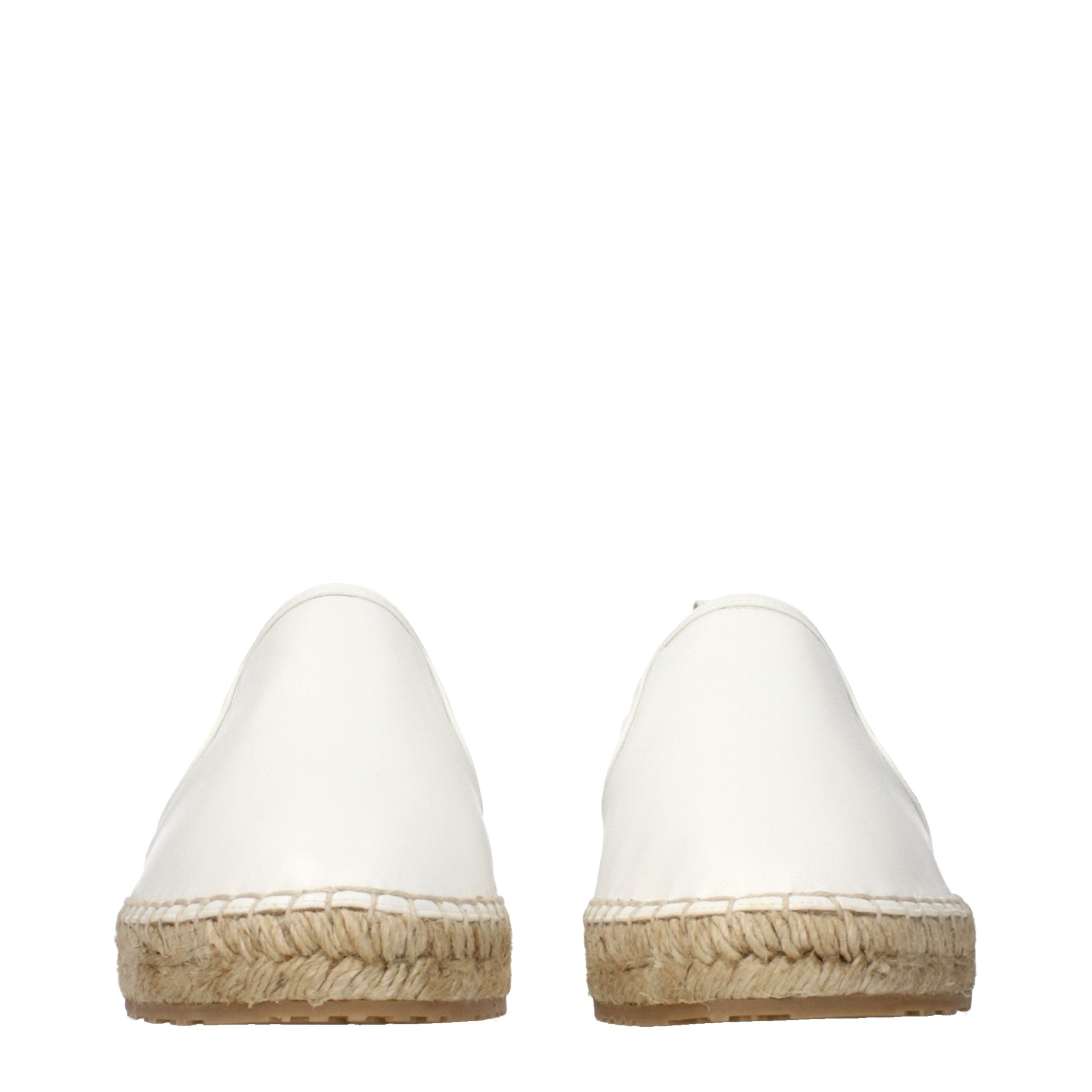 Jimmy Choo Weiße Espadrilles aus Leder
