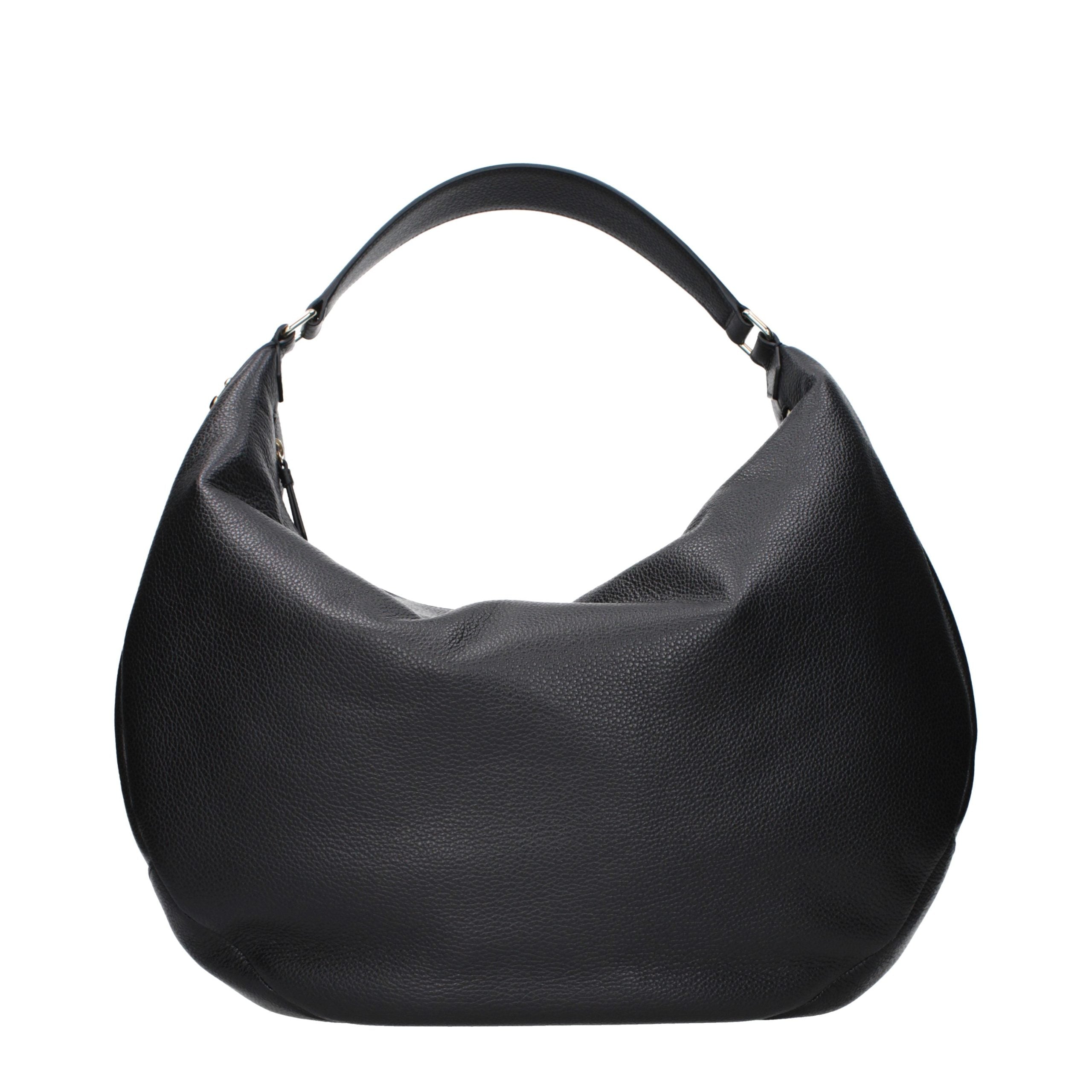 Jimmy Choo Schwarze Leder Umhängetasche