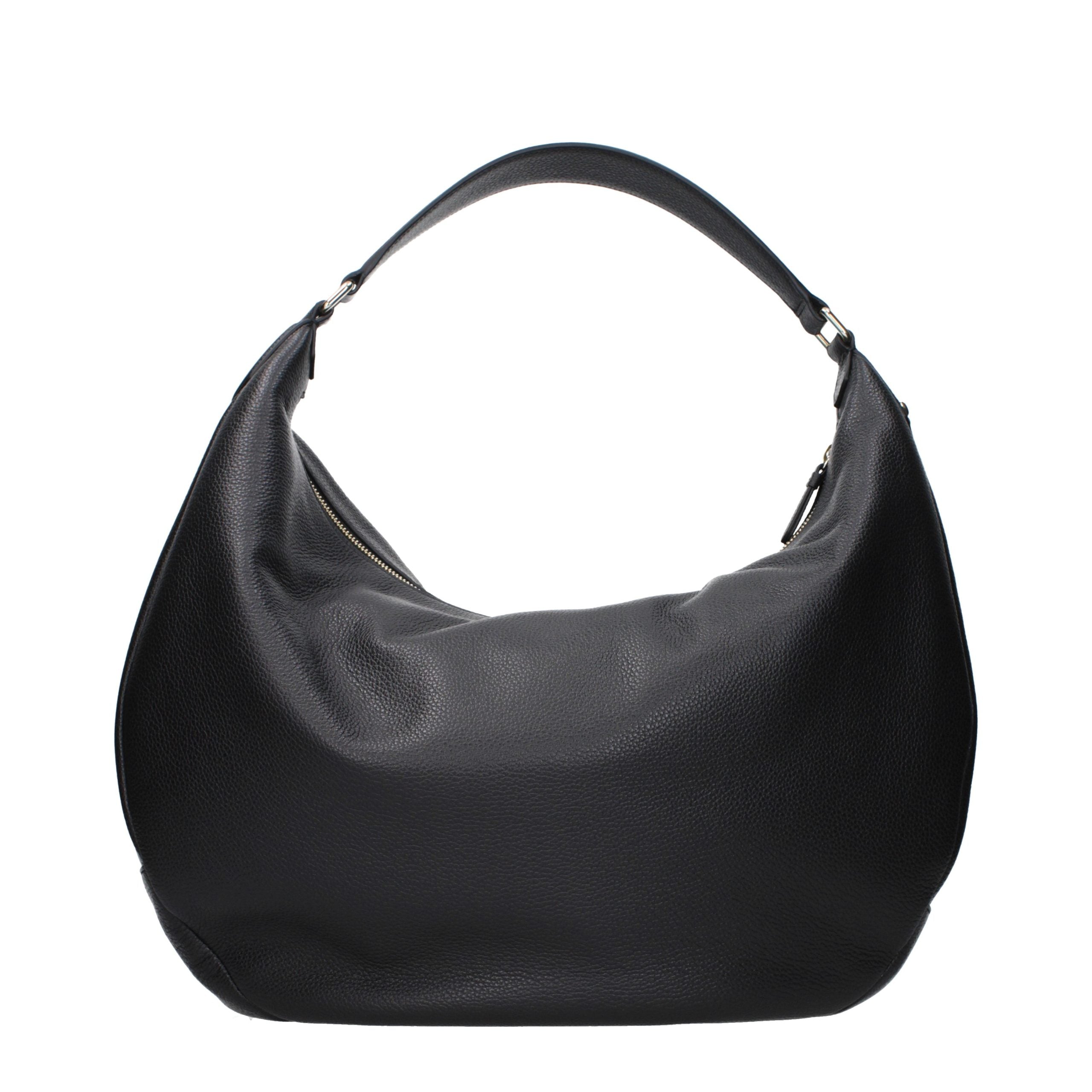 Jimmy Choo Schwarze Leder Umhängetasche