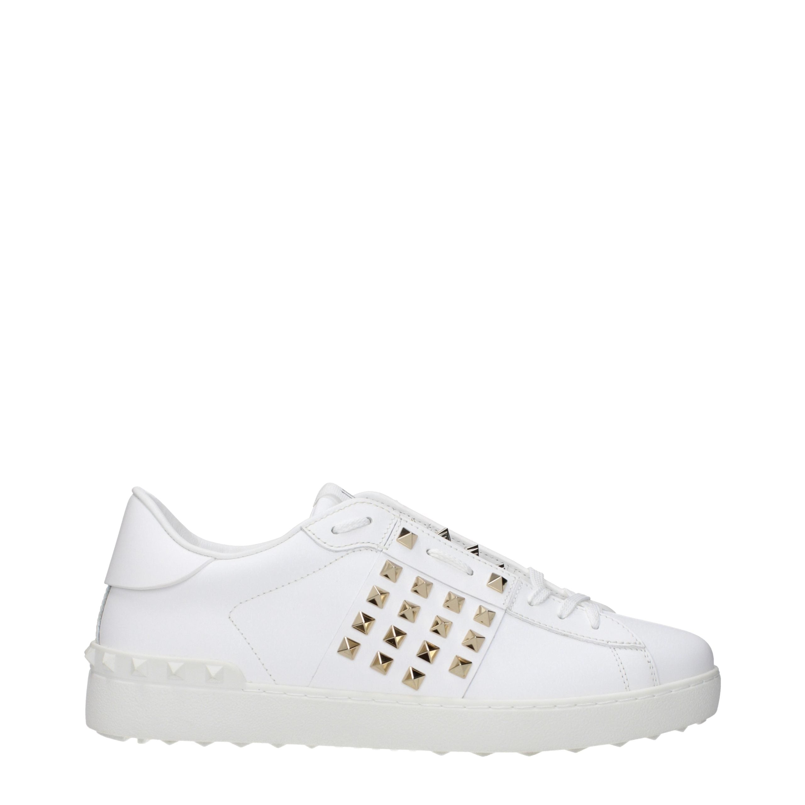 Valentino Garavani Weiße Low-Top-Sneaker aus Leder