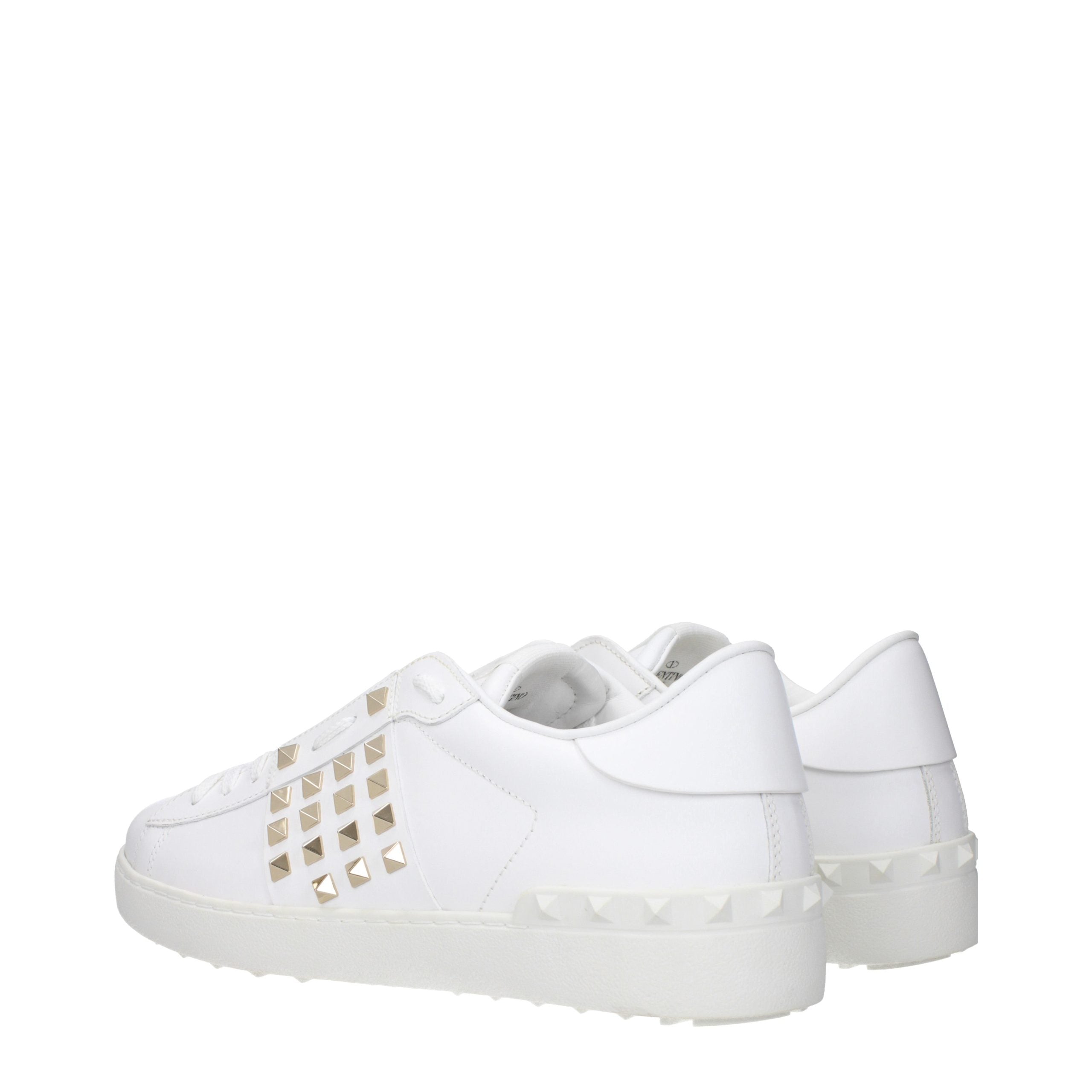 Valentino Garavani Weiße Low-Top-Sneaker aus Leder