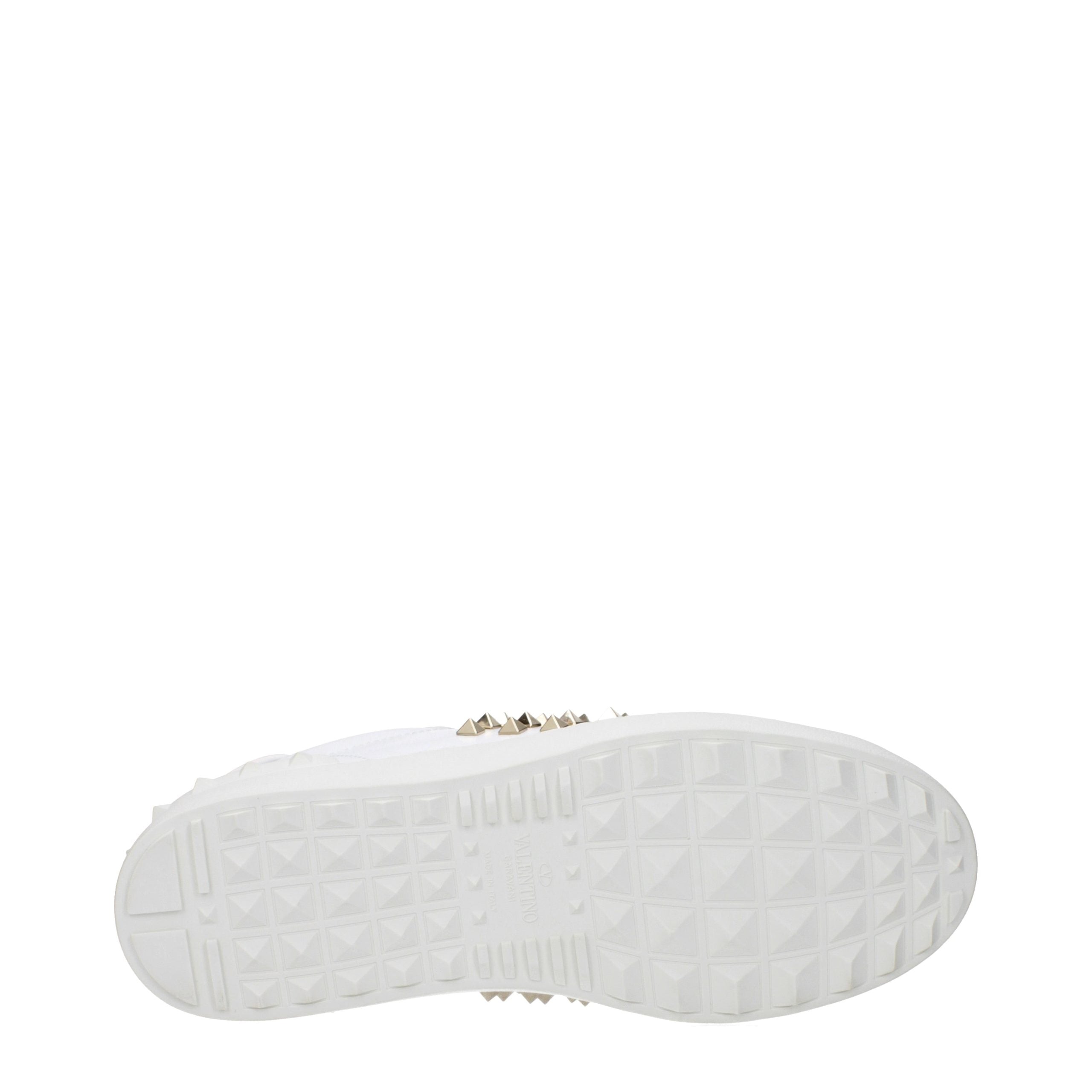 Valentino Garavani Weiße Low-Top-Sneaker aus Leder