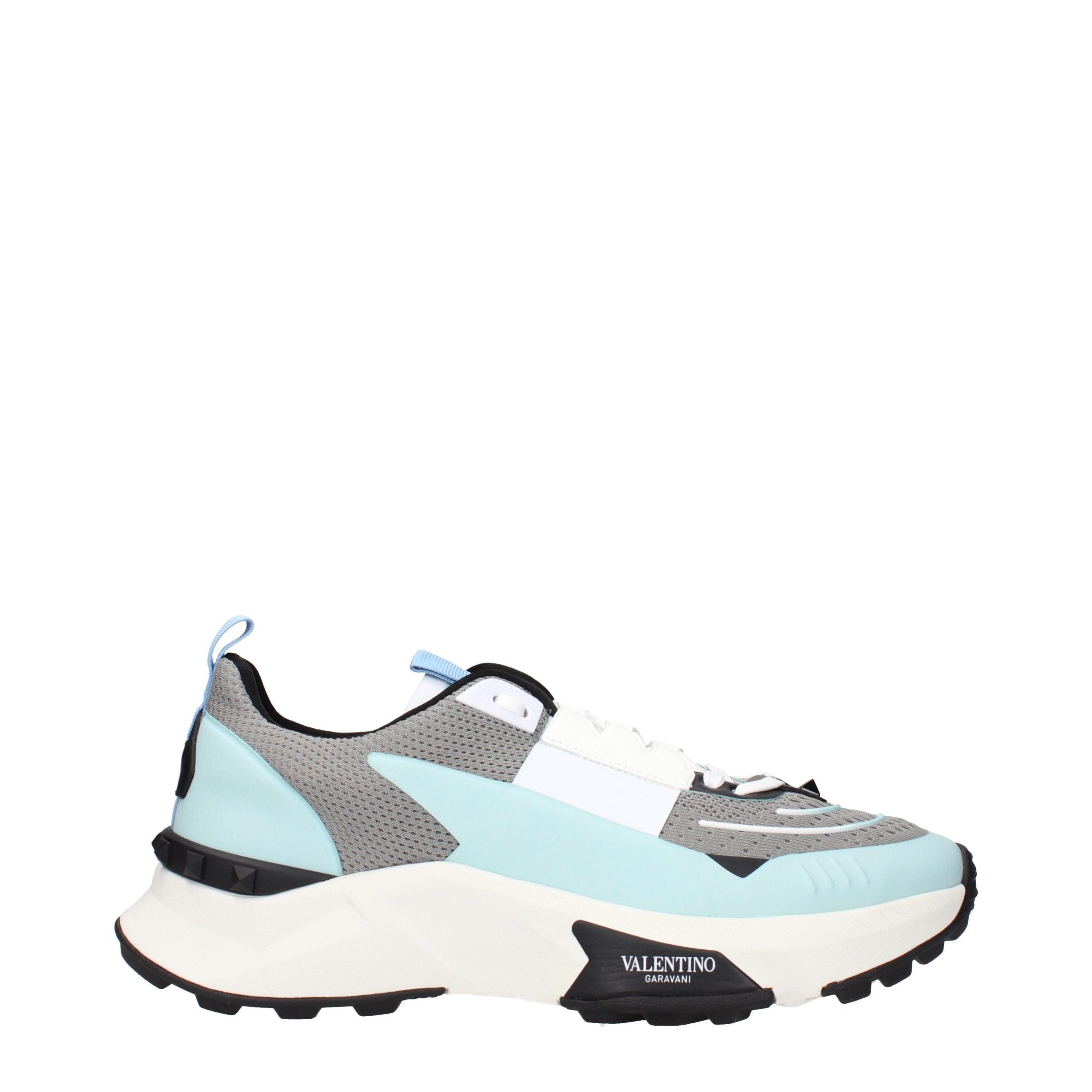 Valentino Garavani Graue Stoff-Sneaker mit niedrigem Schaft