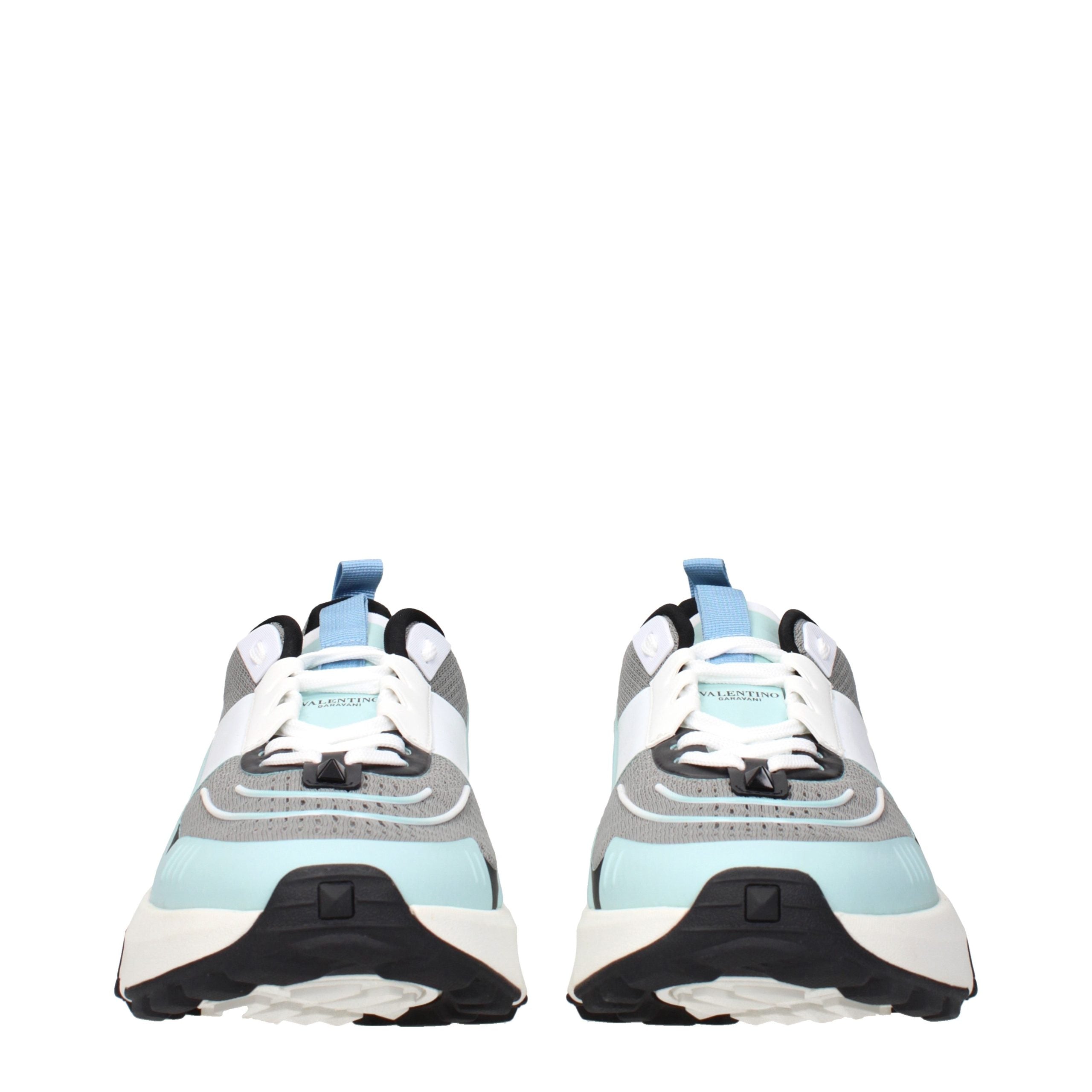 Valentino Garavani Graue Stoff-Sneaker mit niedrigem Schaft