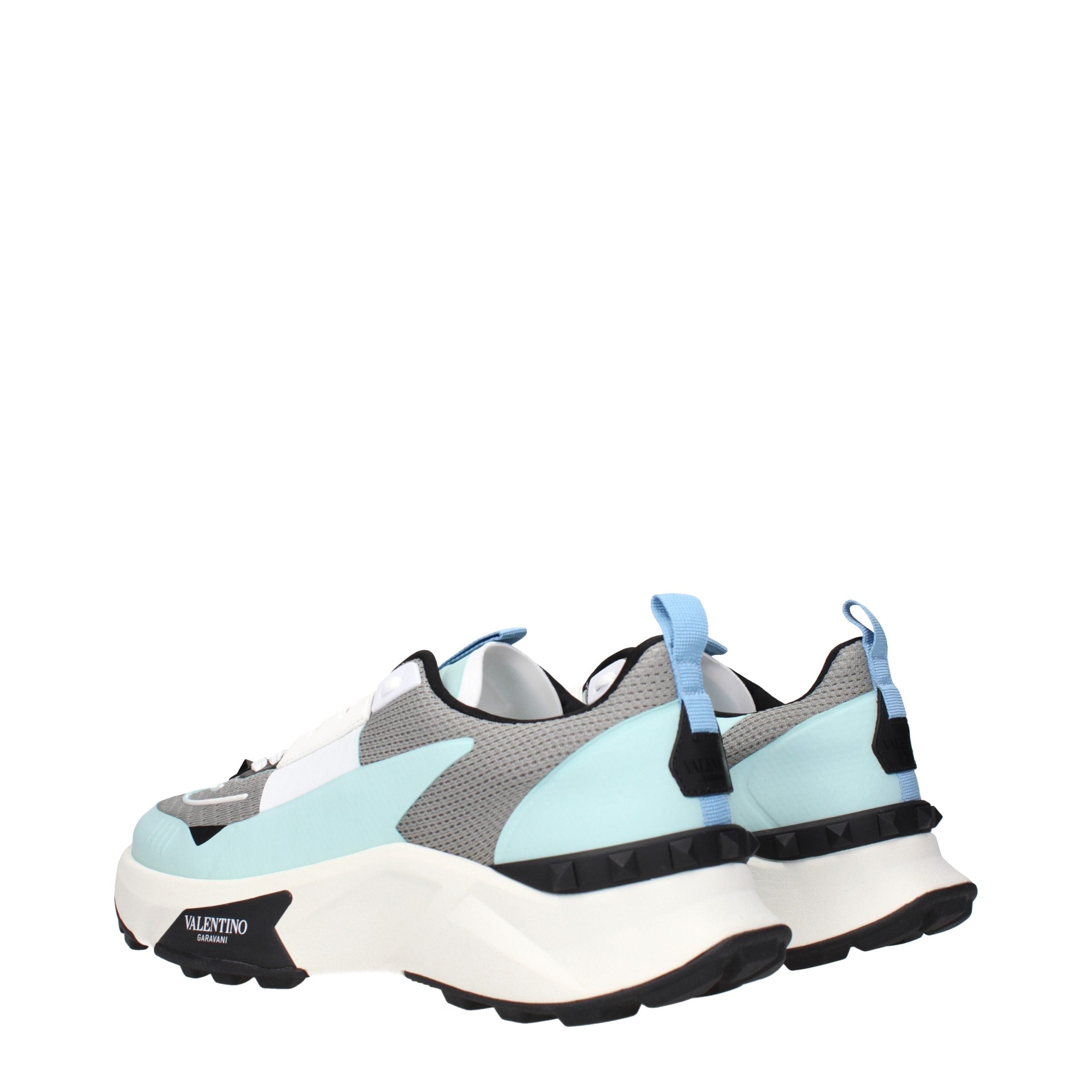 Valentino Garavani Graue Stoff-Sneaker mit niedrigem Schaft