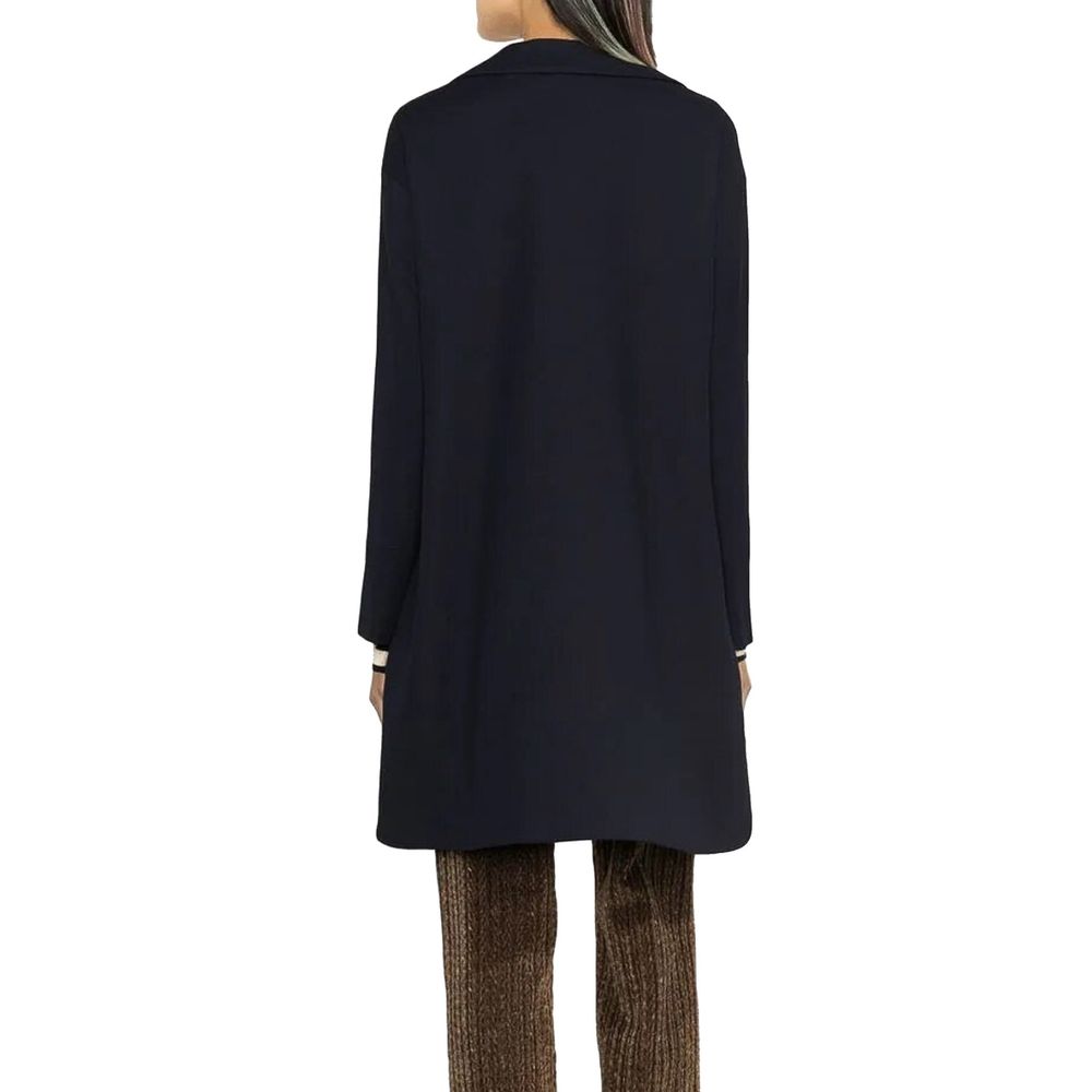 Herno Blauer Baumwollmantel