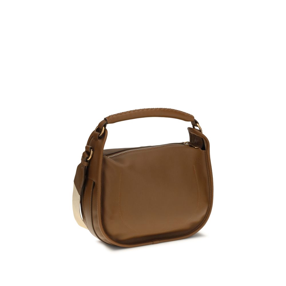 Burberry Braune Kalbsleder Bos Taurus Schultertasche