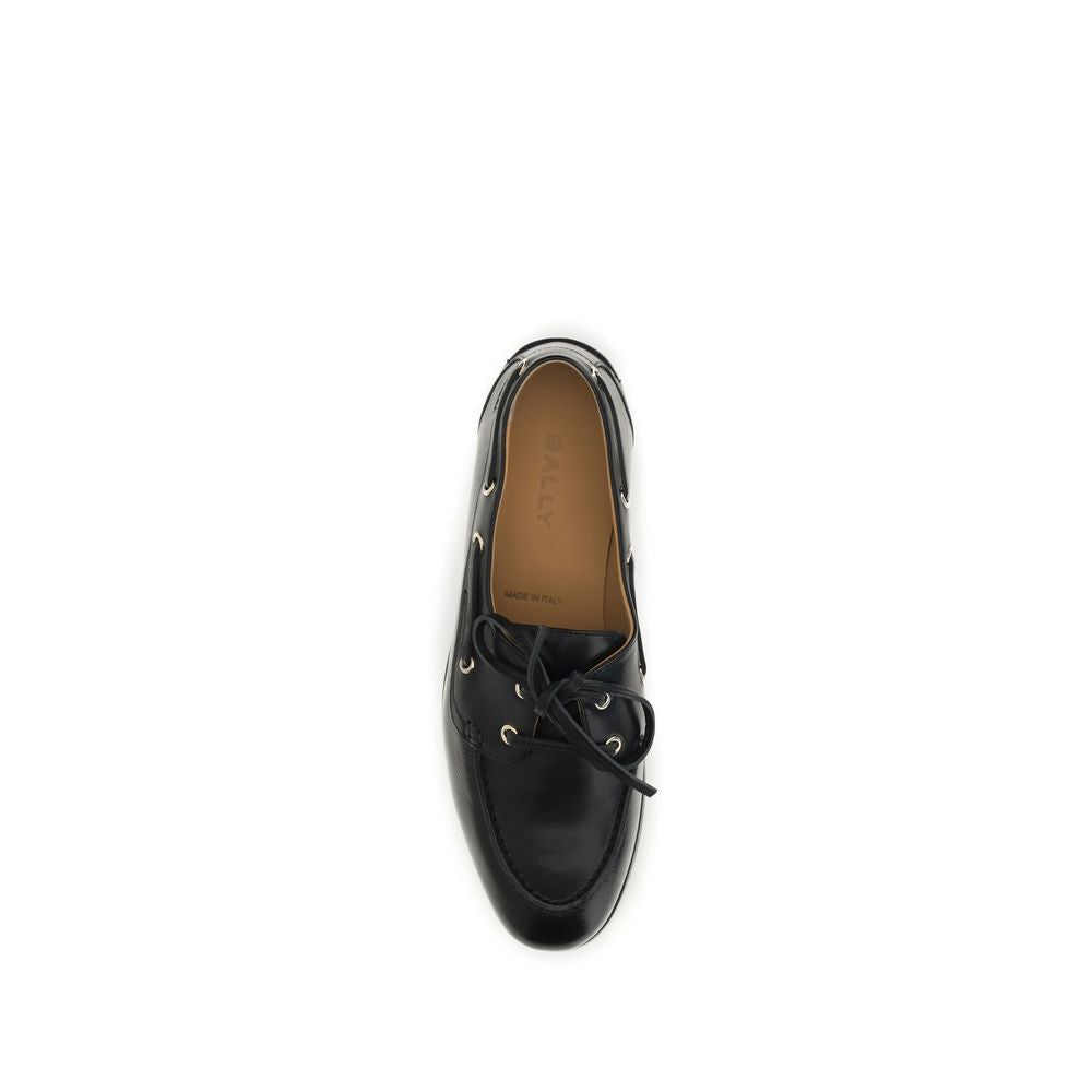 Bally Schwarze "Bos Taurus" Kalbsleder Loafer zum Hineinschlüpfen