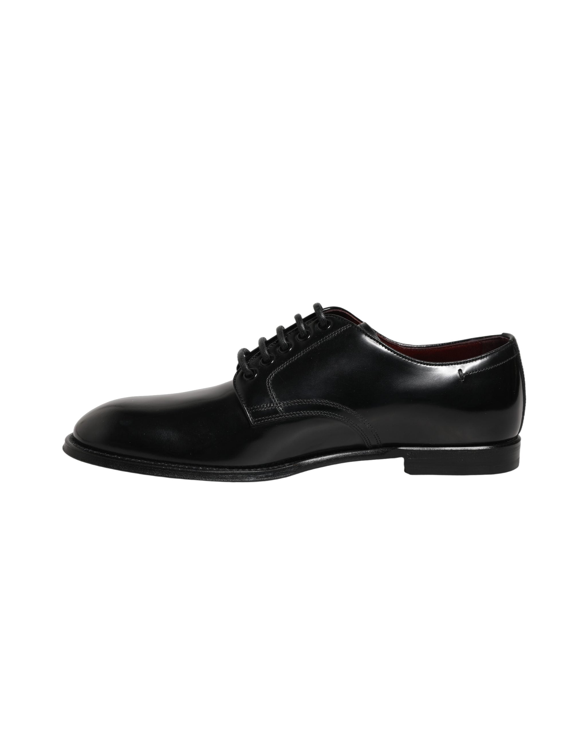 Dolce & Gabbana Schwarze Derby-Schuhe aus Kalbsleder für Herren