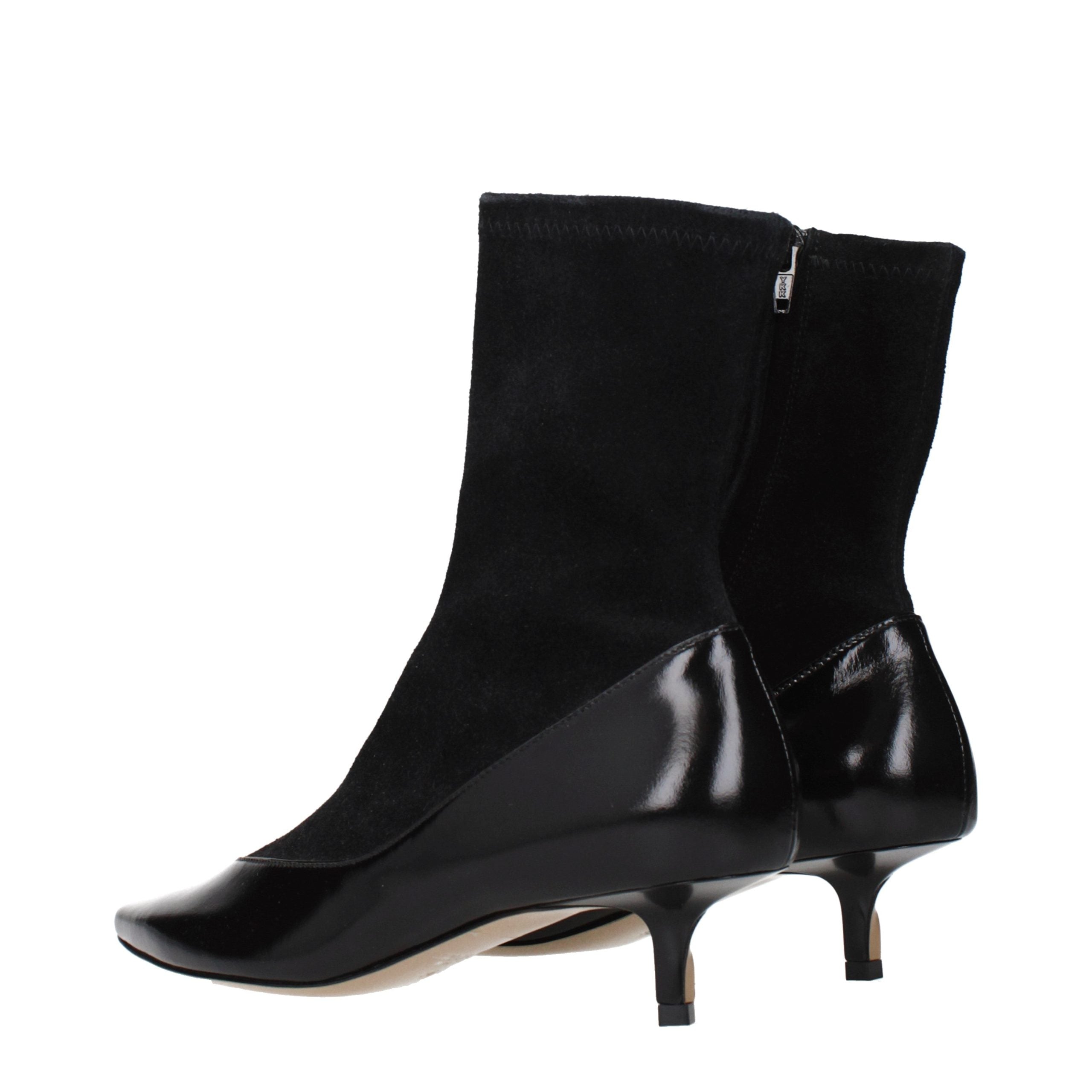 Jacquemus Schwarze Leder-Stiefeletten