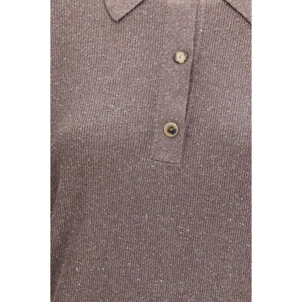 Calvin Klein Braunes Seiden-Sweatshirt