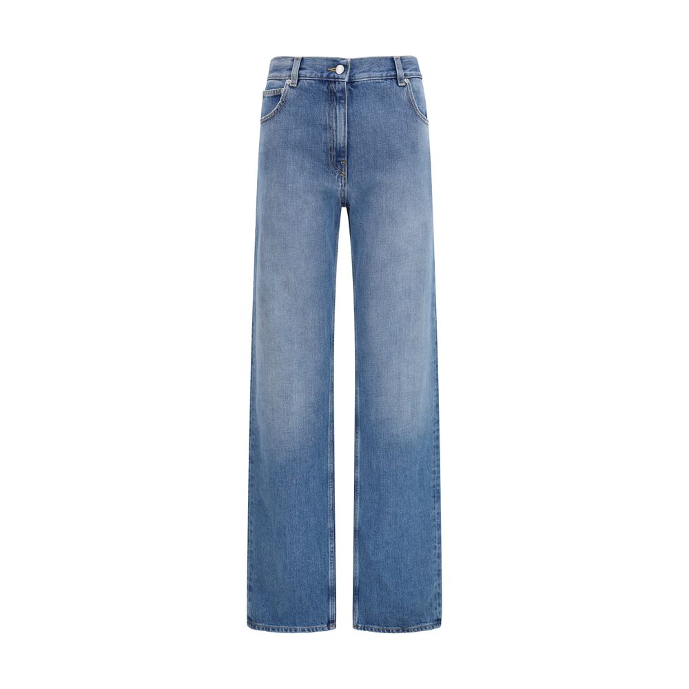 Calvin Klein Blaue Jeans aus Baumwolle im geraden Schnitt