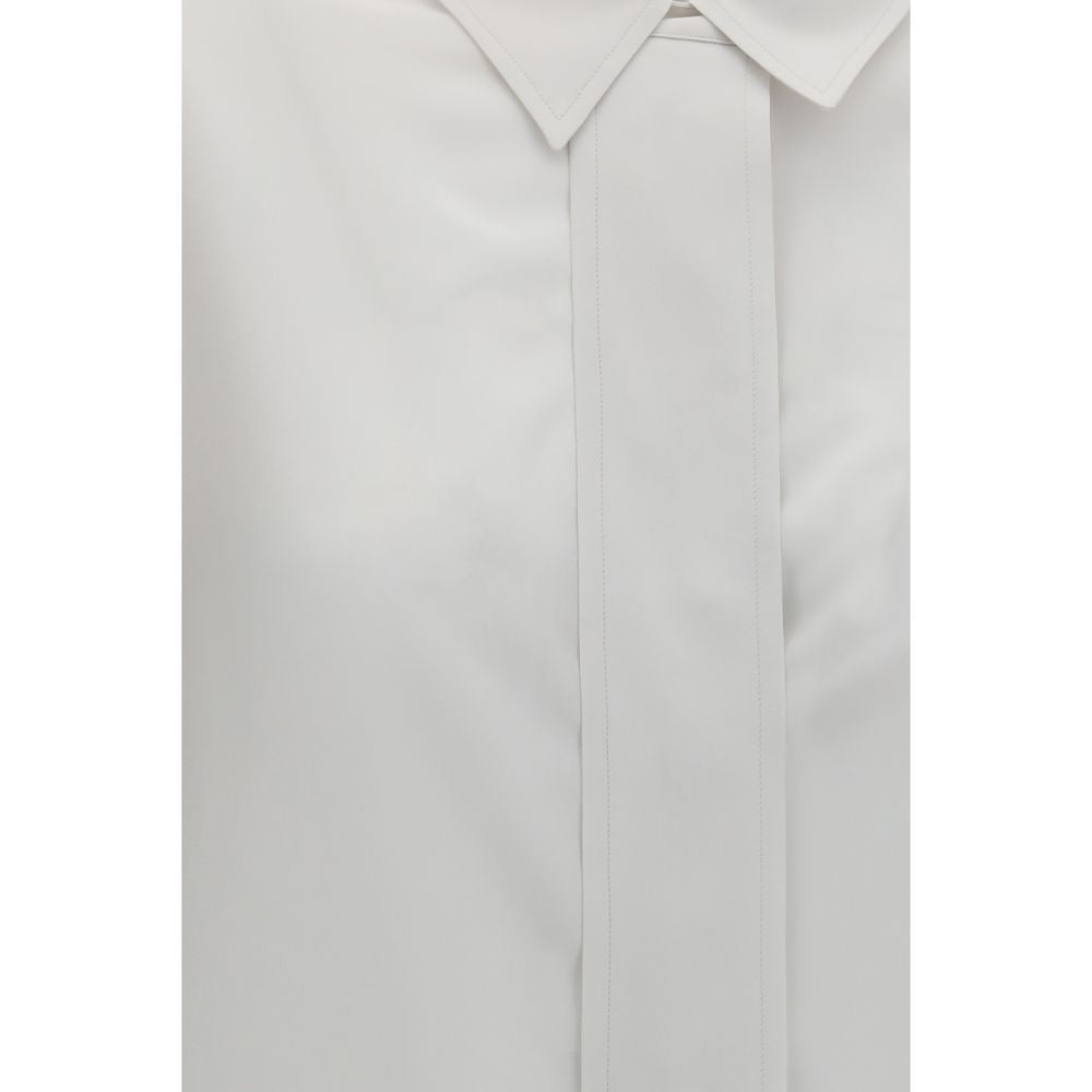 Calvin Klein Weißes Seidenhemd