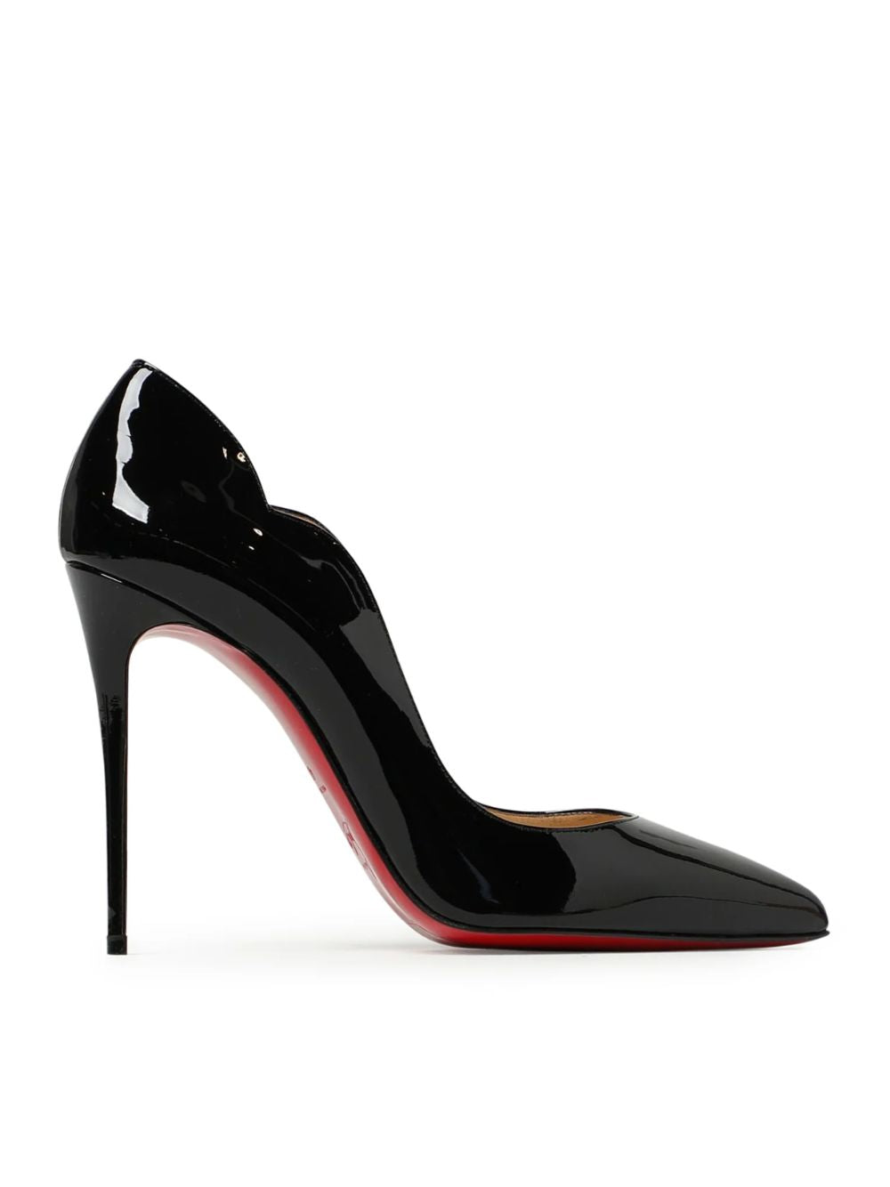 Christian Louboutin Schwarze Lackleder Hot Chick Pumps 100