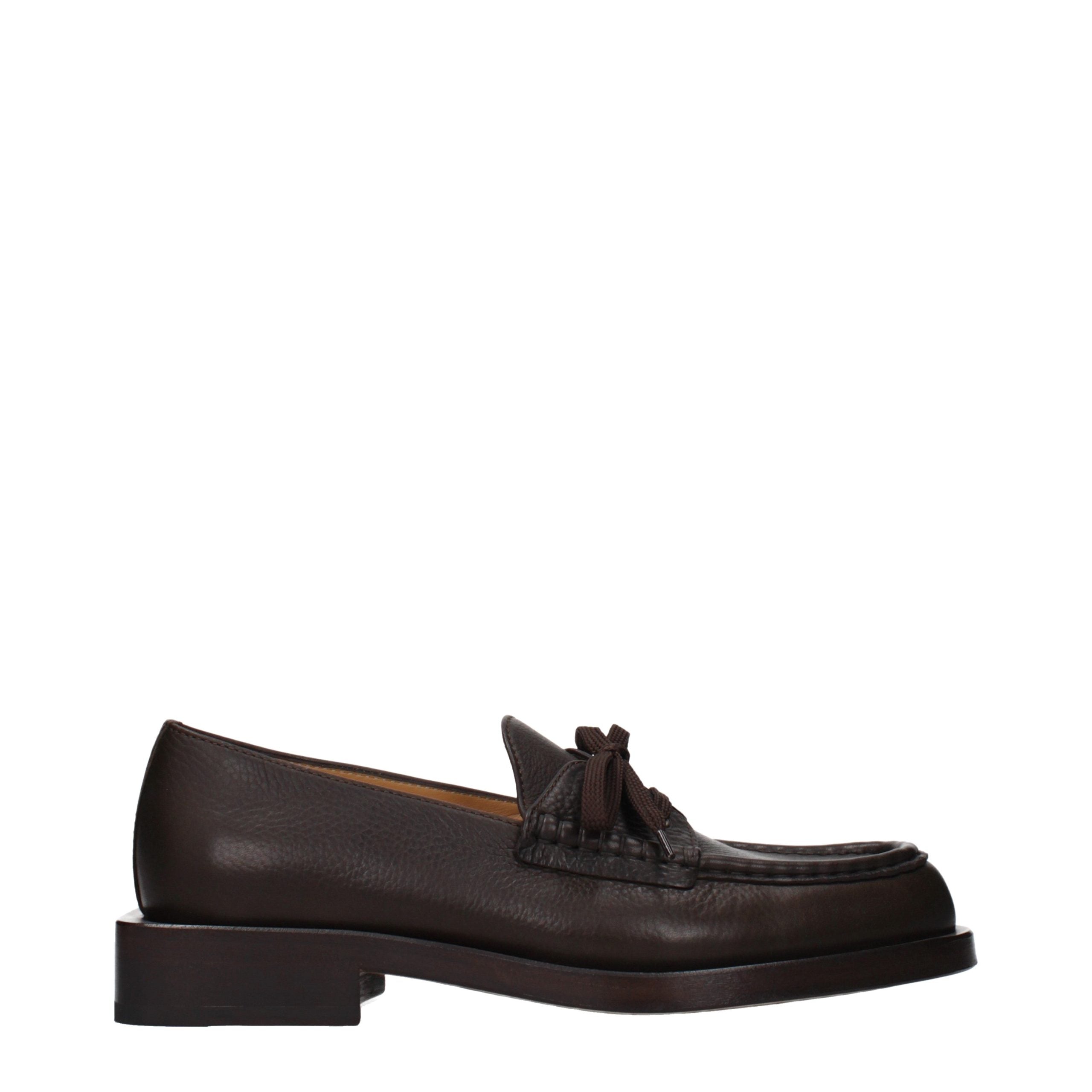 Jacquemus Braune Loafer aus Leder zum Hineinschlüpfen